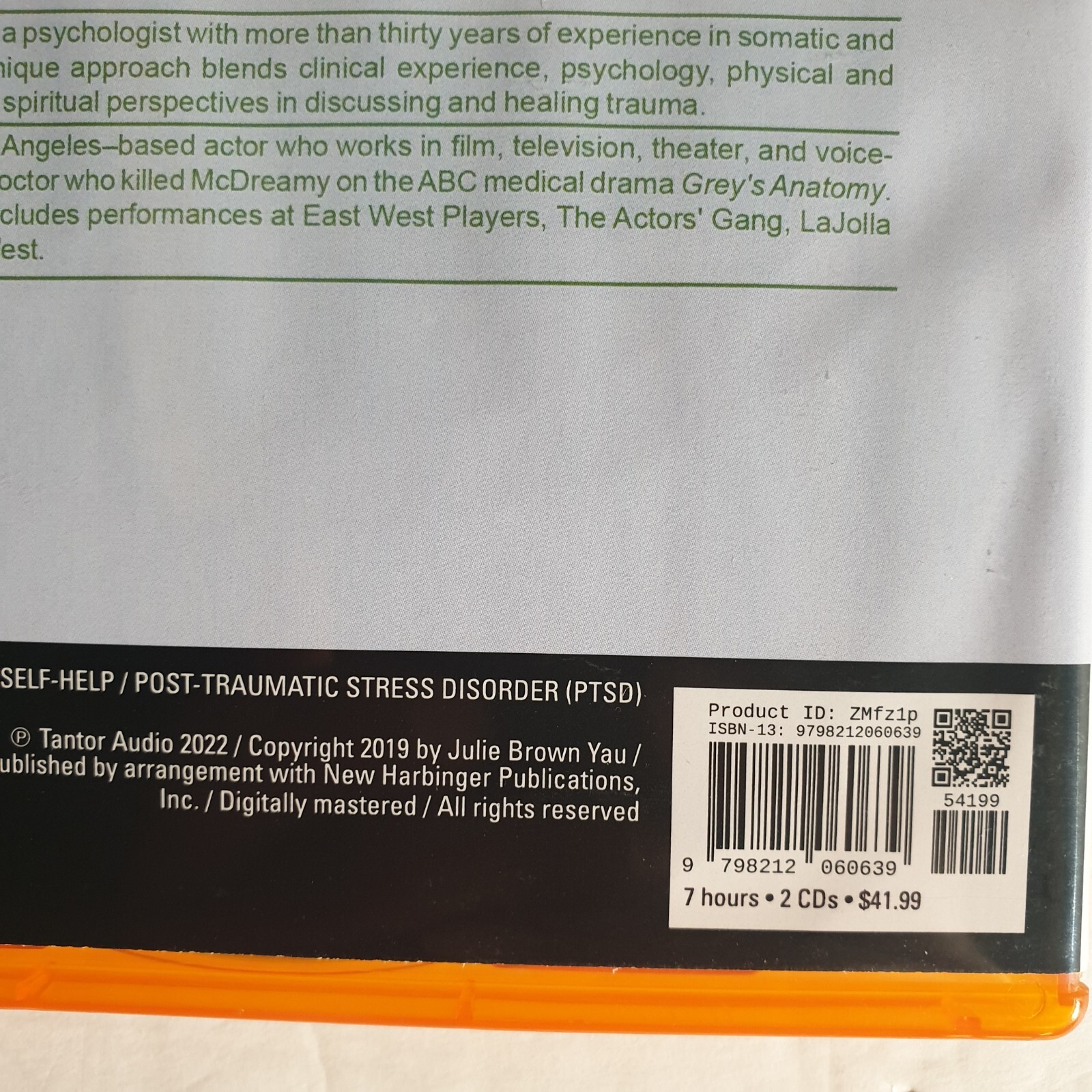 Lot of 3 Audiobooks MP3-CDs (Like New) PTSD, Trauma, Resilience, Growth, Healing