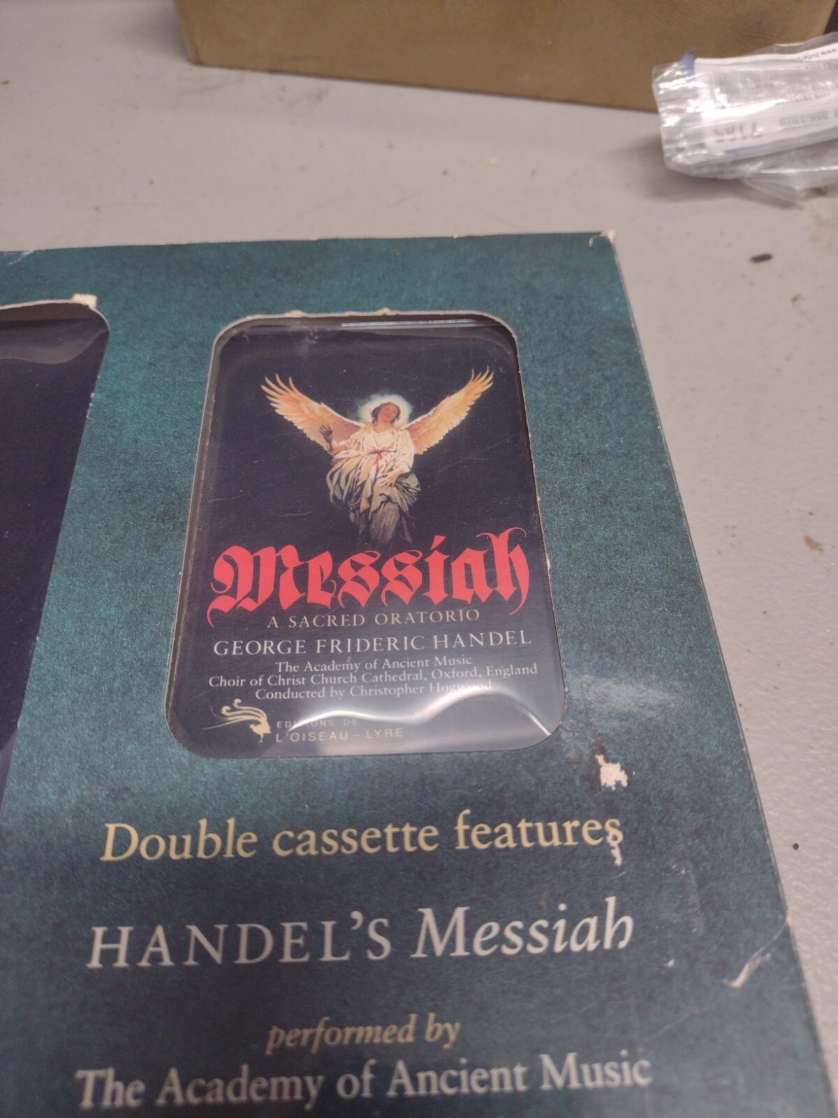 MESSIAH Wordbook For The Oratorio W/ Cassettes HANDEL illustrated Moser Hogwood