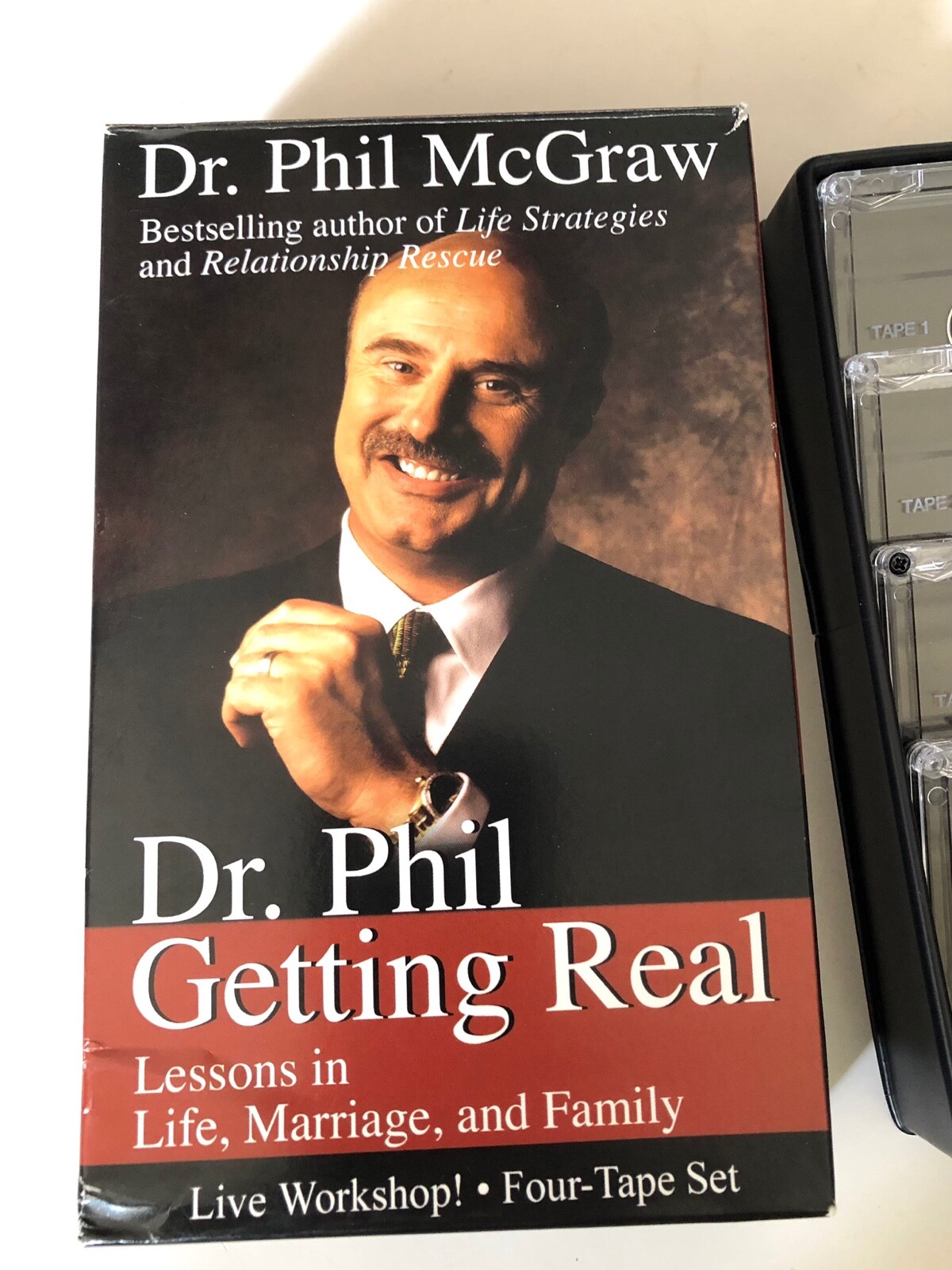 Dr. Phil Getting Real Lessons in Life, Marriage & Family Phil McGraw 4 Cassette
