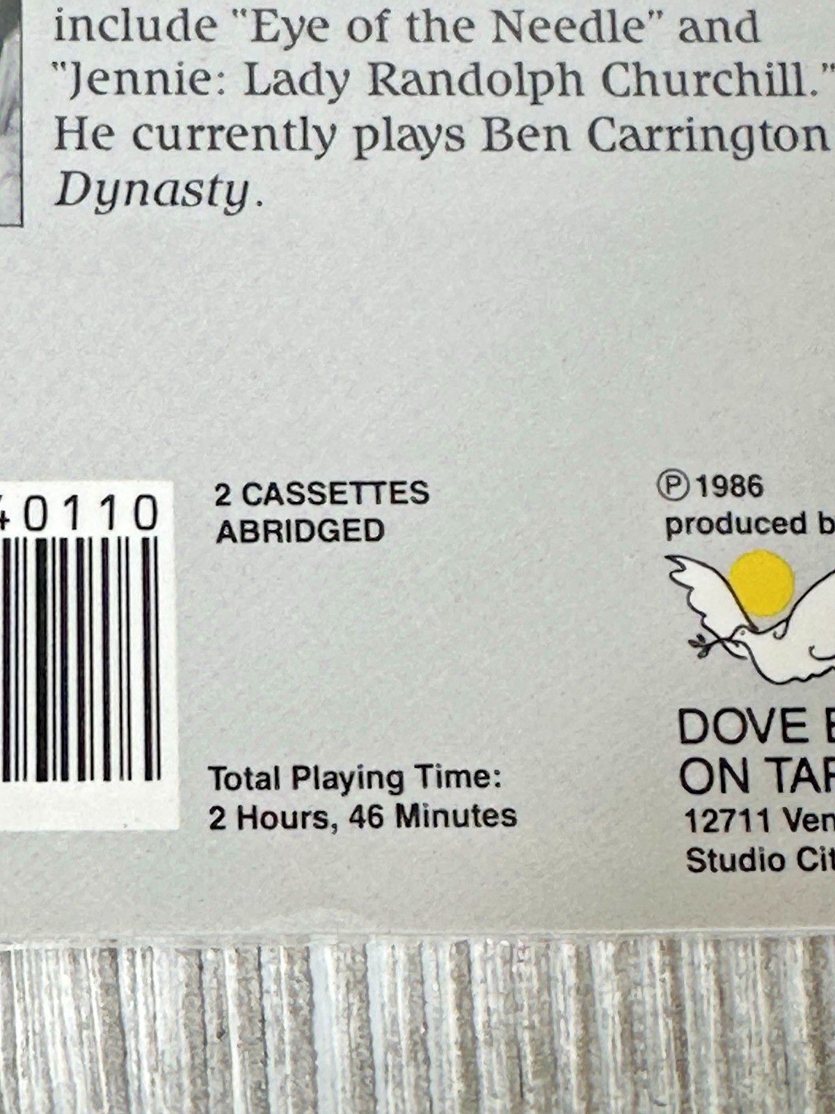 Les Miserables by Victor Hugo Read by Christopher Cazenove Cassette Tapes NEW