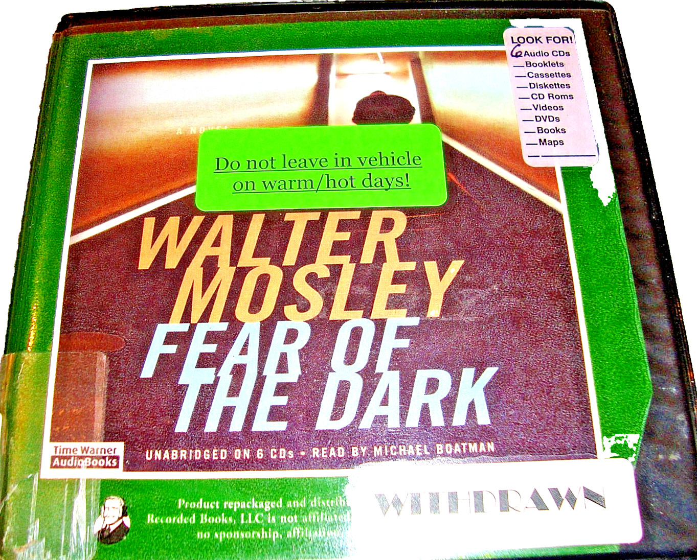 AUDIOBOOK: Fear of the Dark: A Novel (Fearless Jones Novels) ~Mosley, Walter Z1