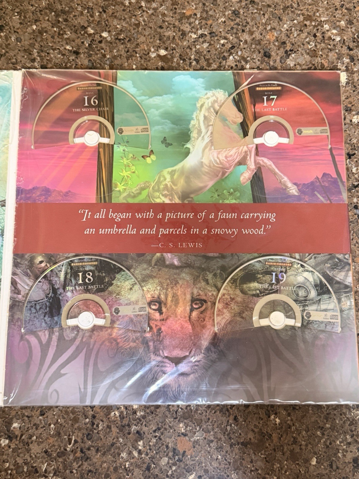 C.S. Lewis The Chronicles of Narnia 19 CD set Radio Theatre Focus on the Family