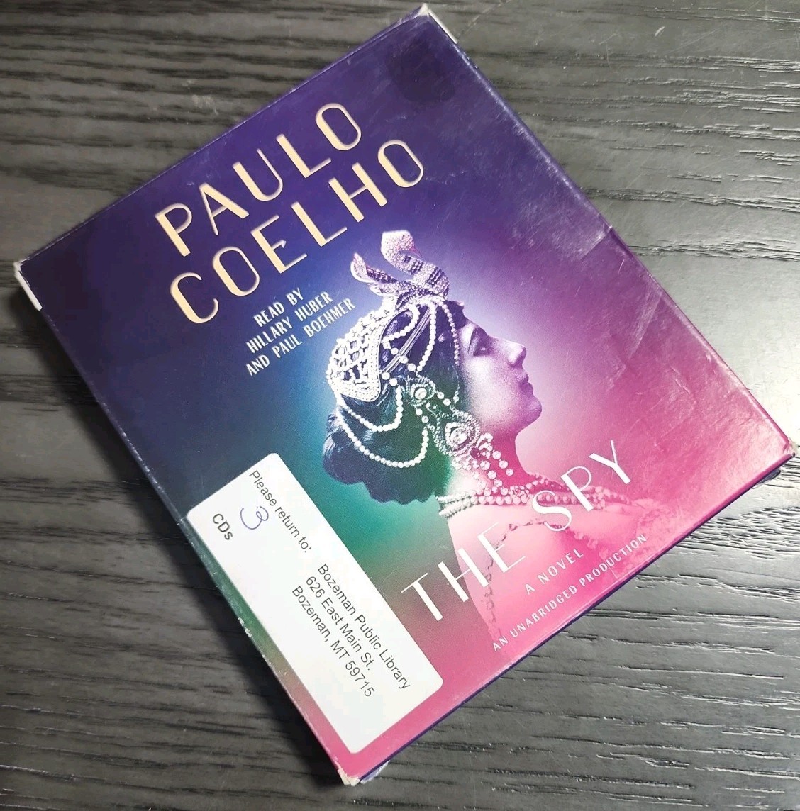 3 CD Audiobook ~ THE SPY, PAULO COELHO Read By Hillary Huber & Paul Boehmer