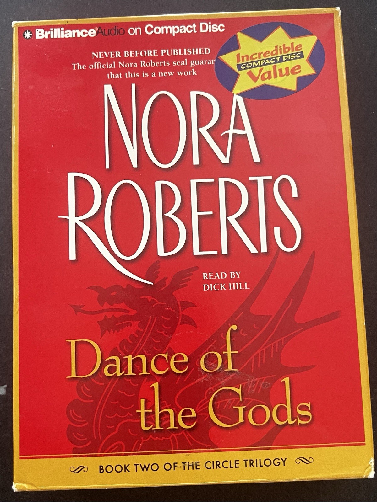 Dance of the Gods by Nora Roberts Abridged Audiobook CD Book 2 Of Circle Trilogy