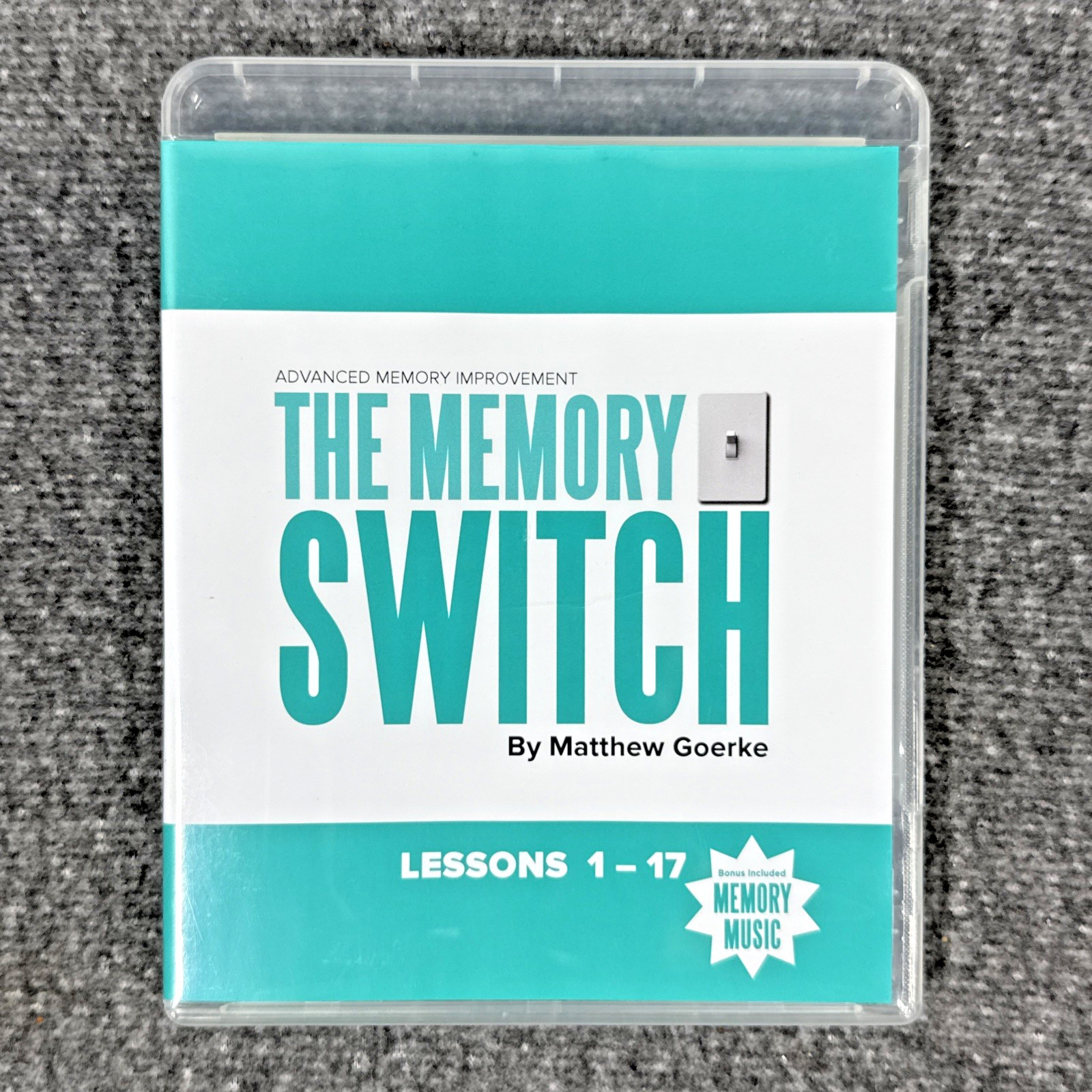 The Memory Switch Matthew Goerke Complete USB DVD Workbook Memory Course Tested