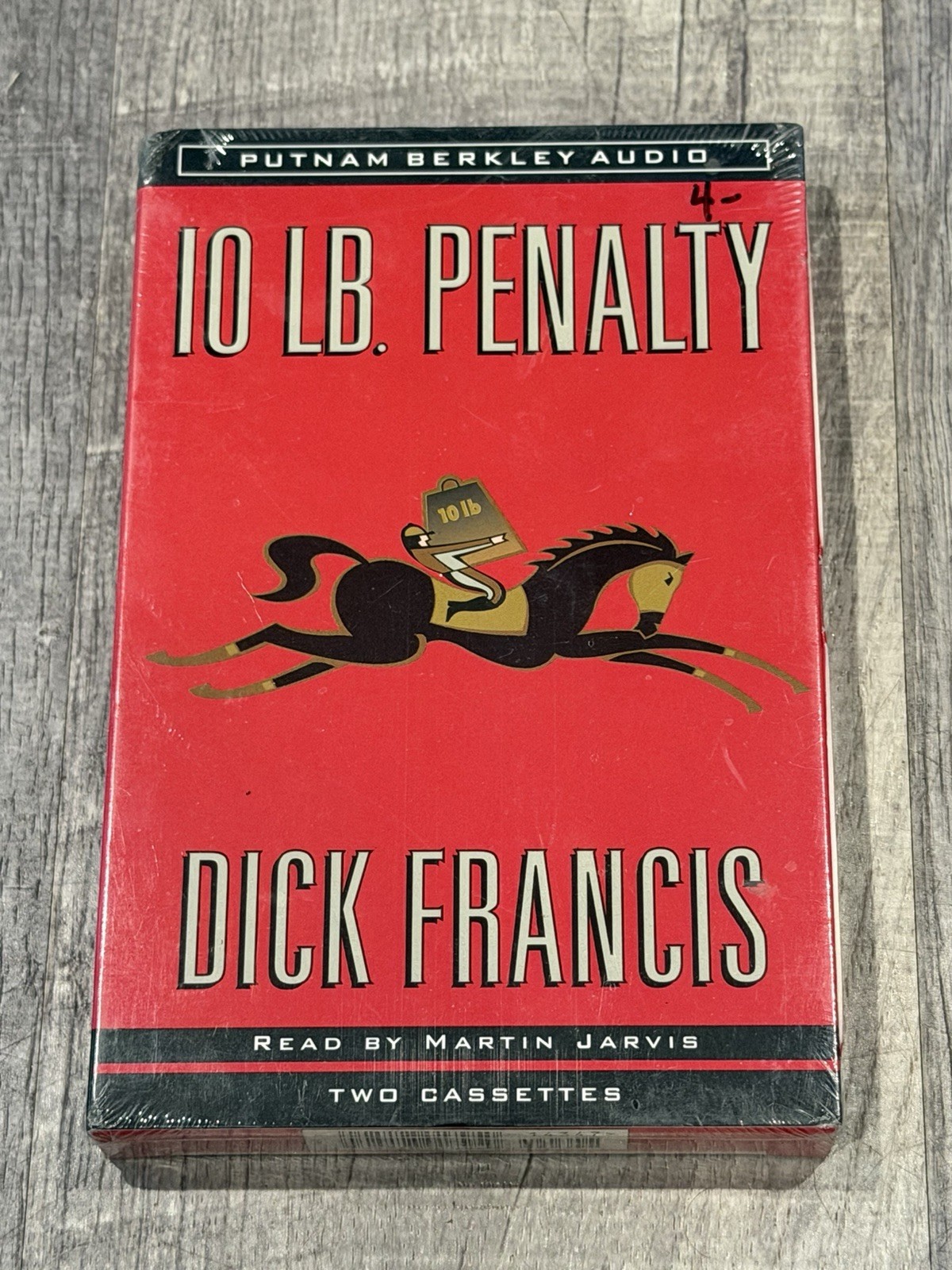 10 lb. Penalty by Dick Francis Audiobook Cassette, Read by Martin Jarvis-NEW