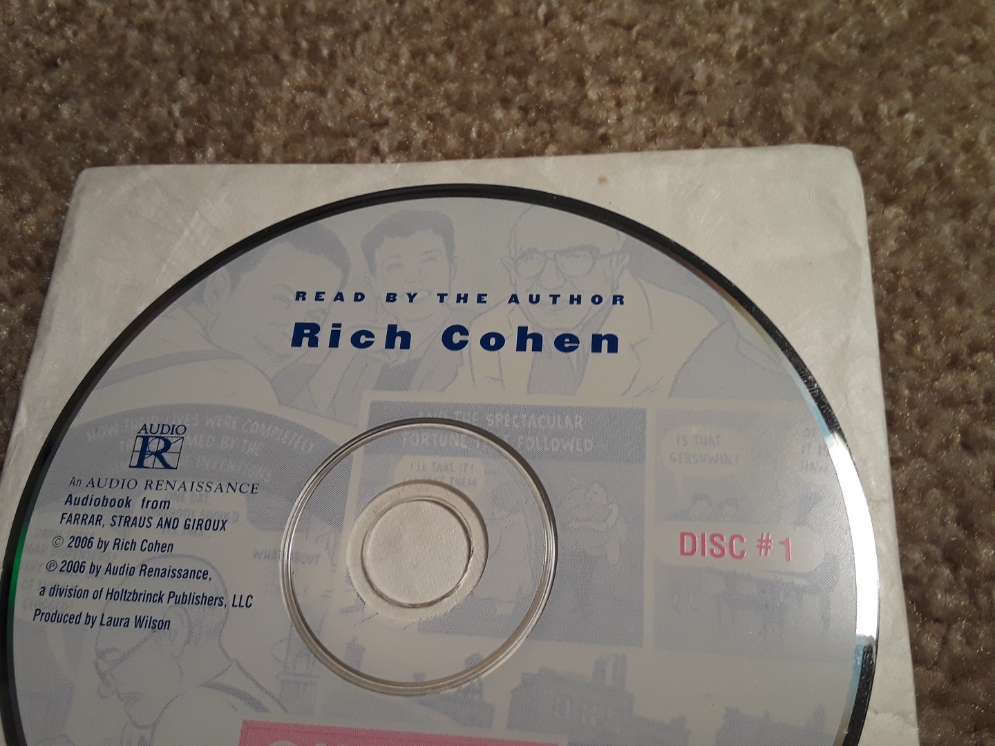 Sweet and Low by Rich Cohen Disc 1 Only (CD Audiobook, 2006)