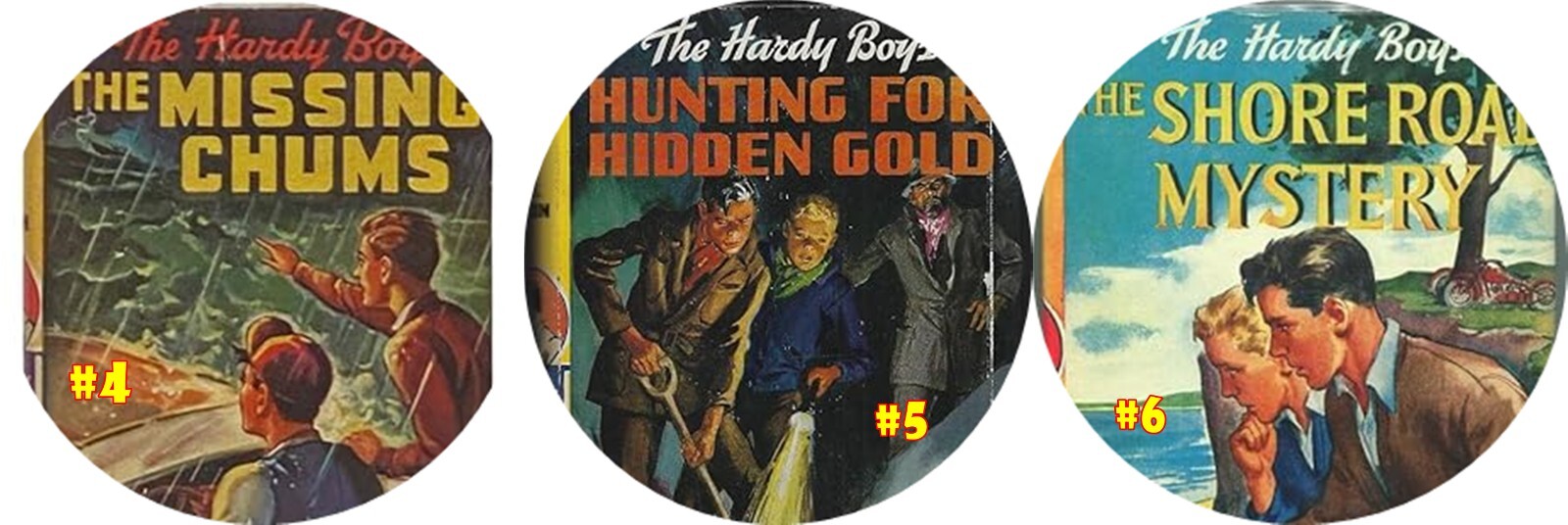 The Hardy Boys / 4, 5, 6 / Franklin W. Dixon / Mp3 (Check Player) CD Audiobooks