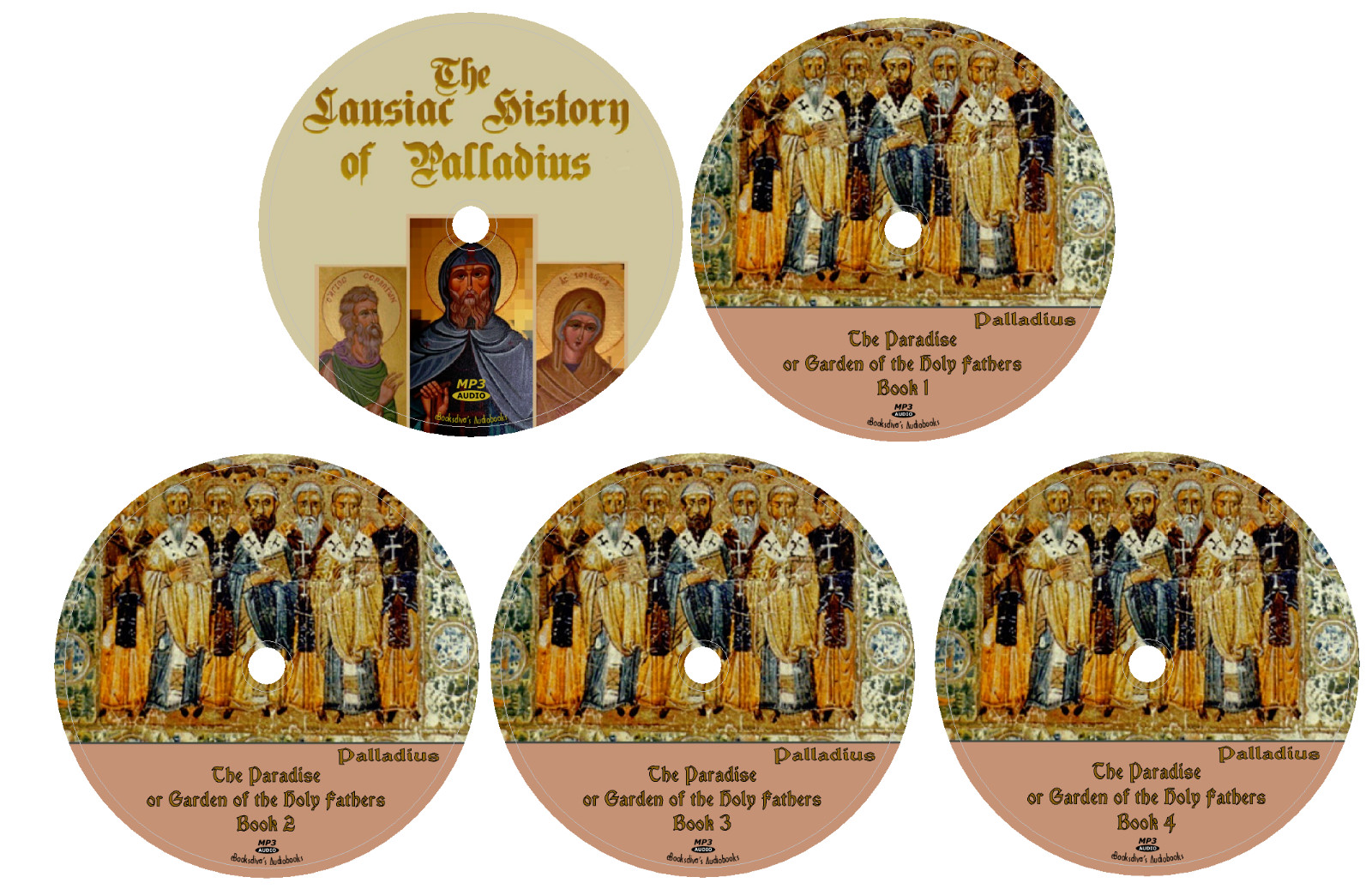Palladius 5 History of Desert Fathers Audiobooks in 5 MP3 Audio CDs