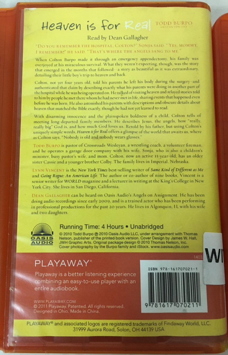 Lot of 3 Nonfiction Politics Religion PLAYAWAY Audiobooks — Full Novels Audio