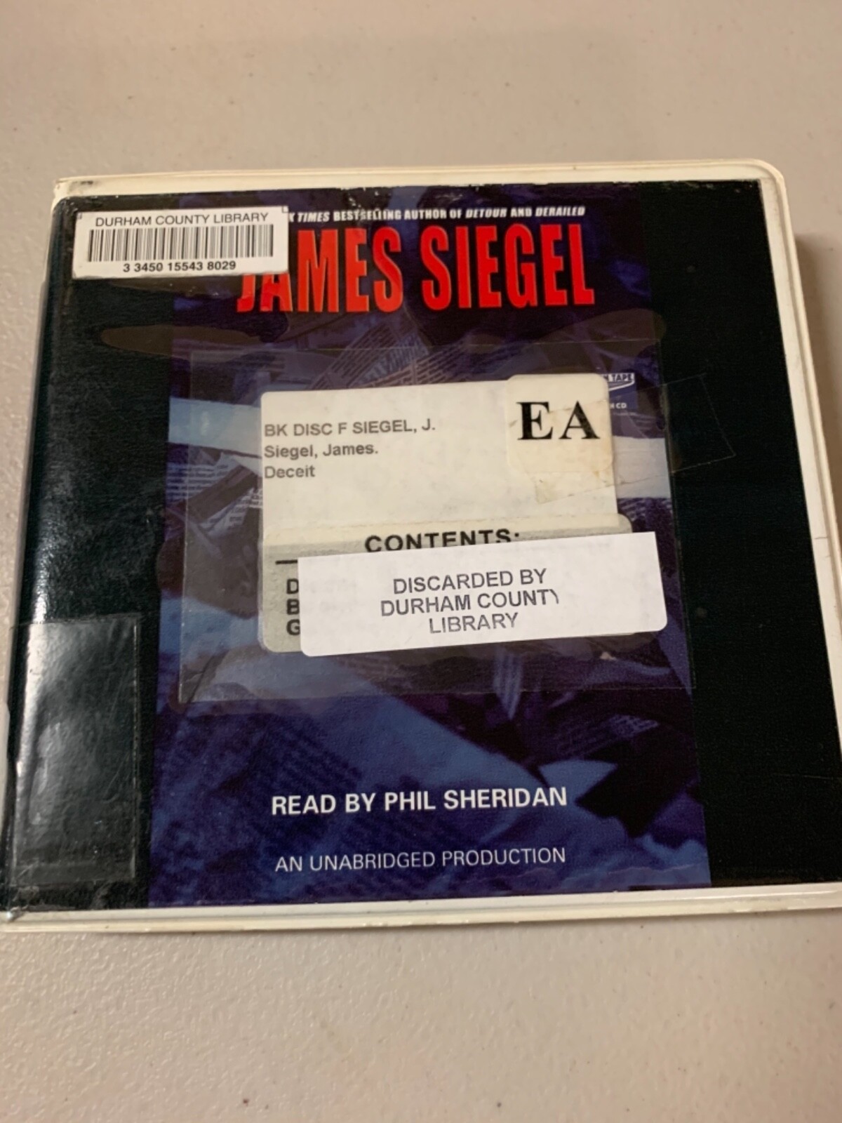 Shelf170 Audiobook~ James Siegel Deceit