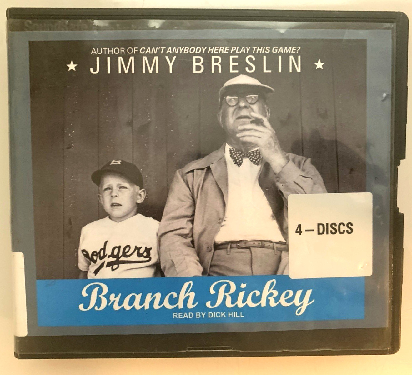 Branch Rickey by Jimmy Breslin — Brooklyn Dodgers 4 CD’s 4 HOURS Audiobook GOOD