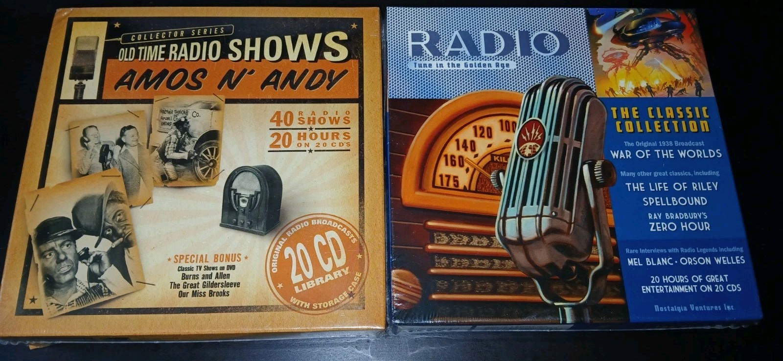 Radio Collections War Of The Worlds Amos Andy Orson Welles Mel Blanc 40 2x 20 CD