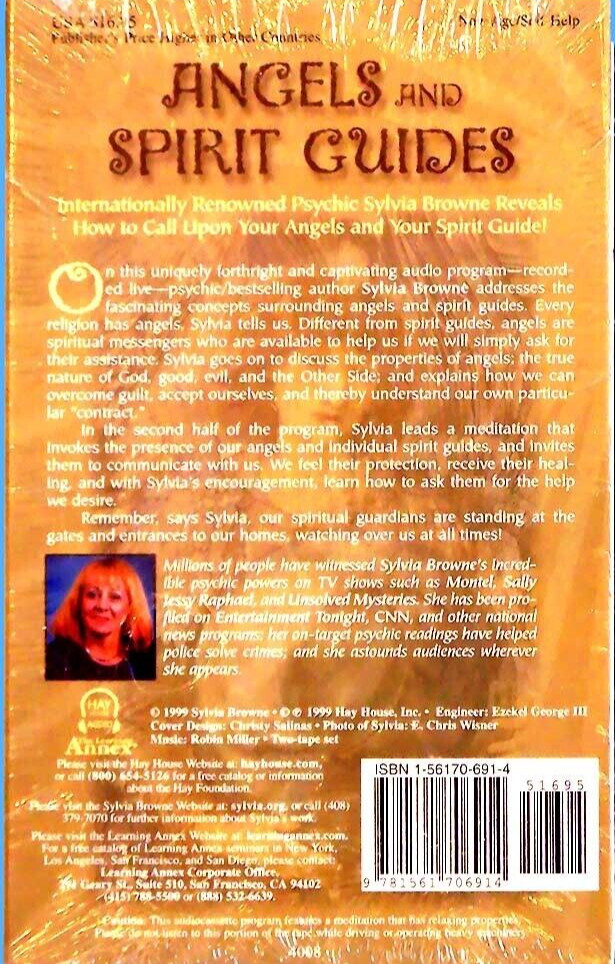 Angels And Spirit Guides Sylvia Browne 2 Cassette Tape Set New