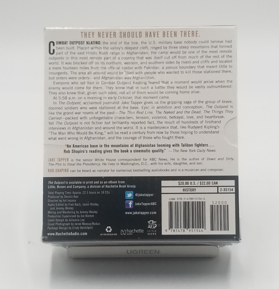 The Outpost: An Untold Story of American Valor 18 Disc CD Audiobook Box Set New