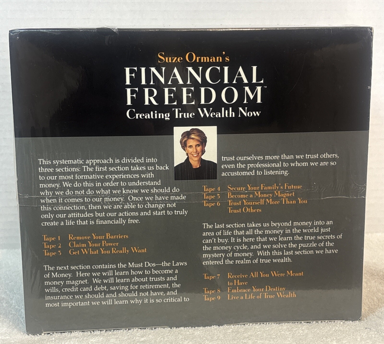 Suze Orman’s Financial Freedom Audio Cassette Tape Set Creating True Wealth Now