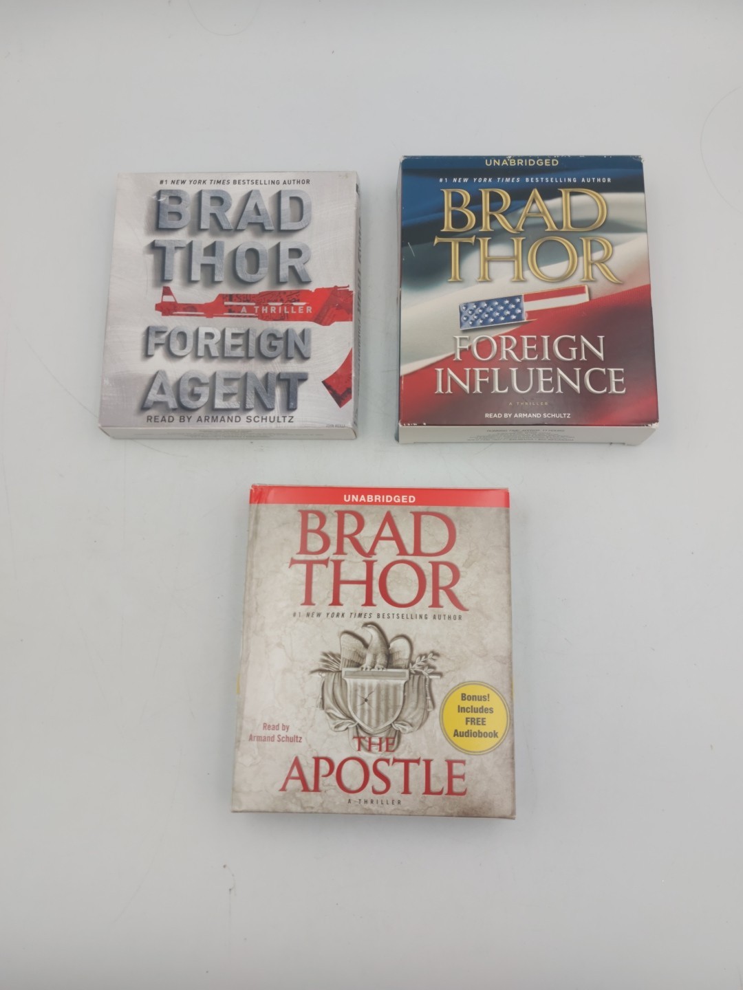 Lot Of 3 Brad Thor Audiobooks on CD Sets