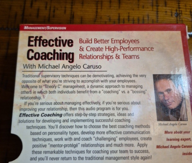 EFFECTIVE COACHING Build Better Employees Relationship Michael Caruso 6 AUDIOCDS