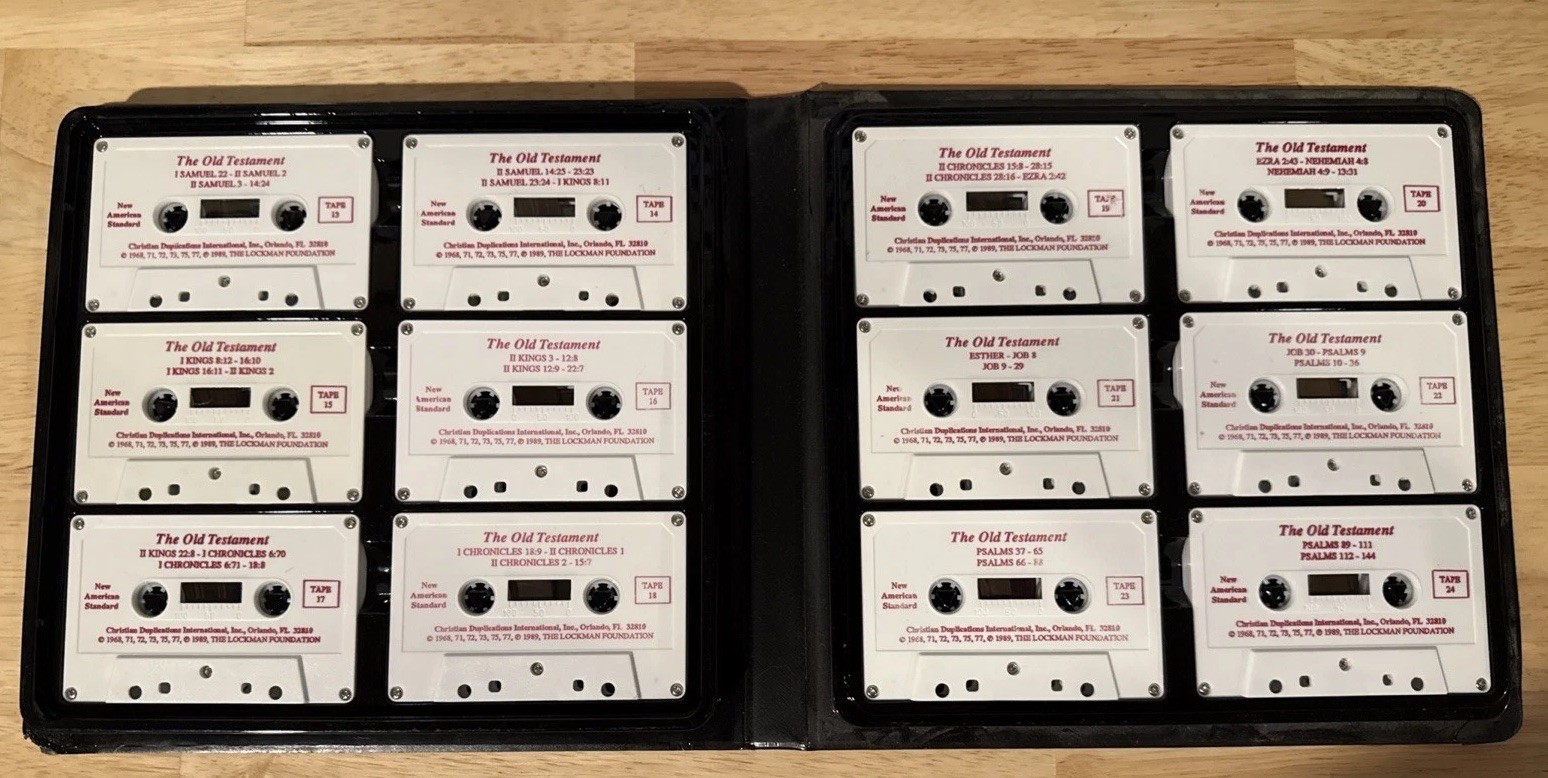 The Cassette Bible Tapes — Old Testament II Samuel to Psalm 144 Red Jeffries
