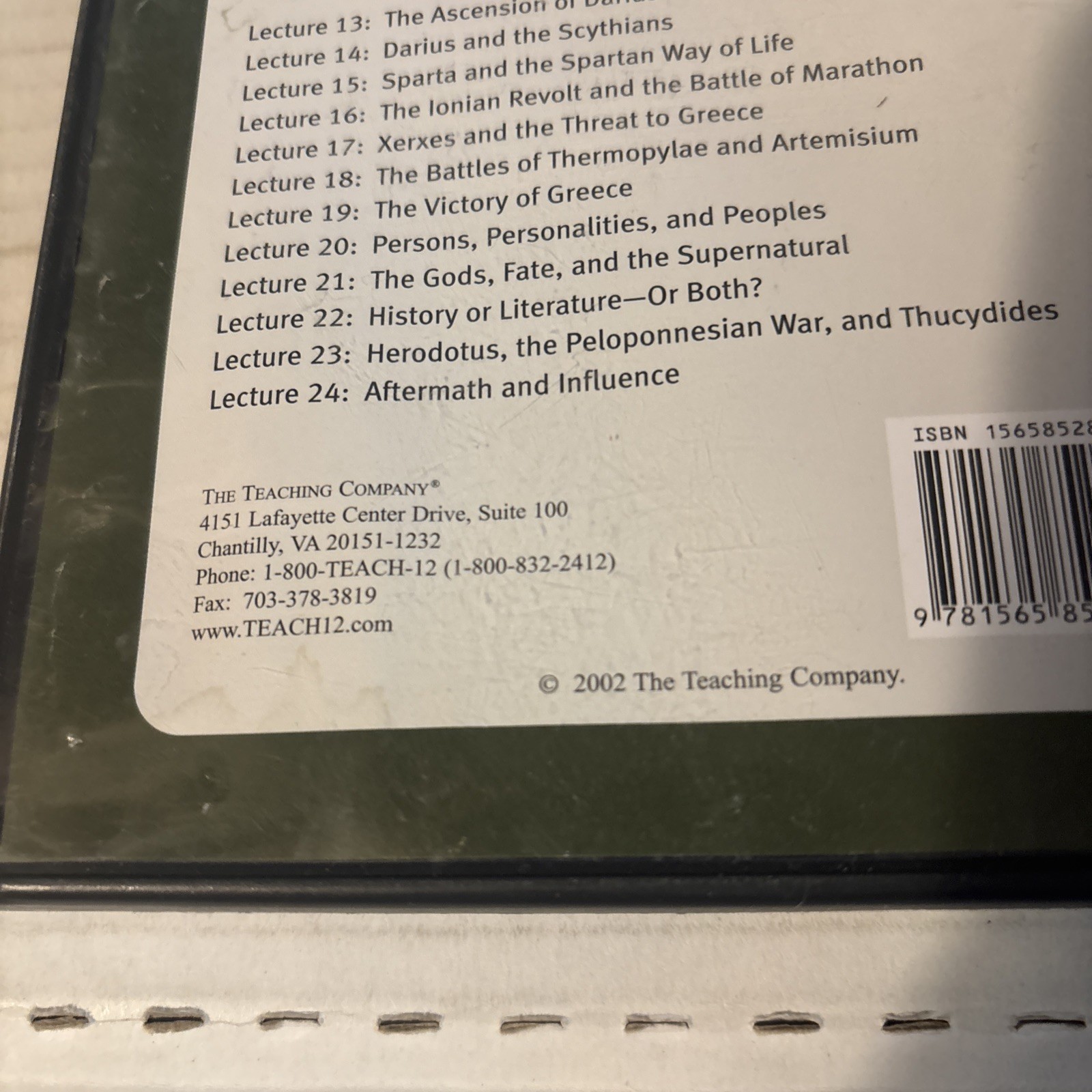 Herodotus: The Father of History Par 2 by Elizabeth Vandiver (Audio CD Guidebook
