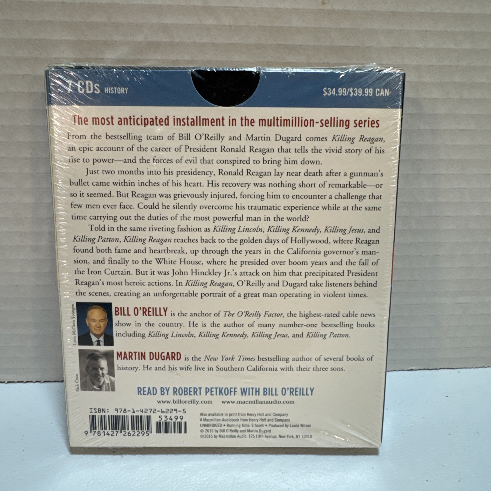 Killing Reagan by Bill O’Reilly & Martin Dugard, Audio Book on 7 CDs, NEW
