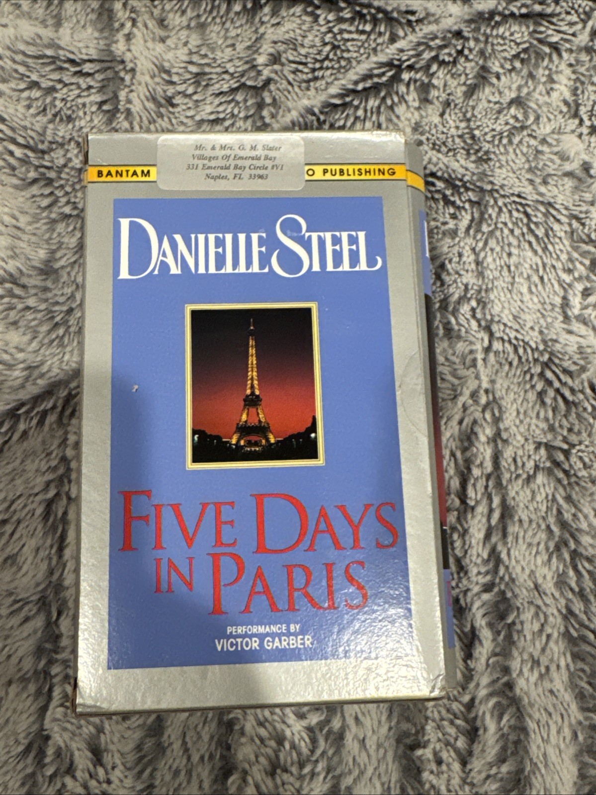 Danielle Steele: Five Days in Paris (6 Cassette Tape Audio Set) 1995