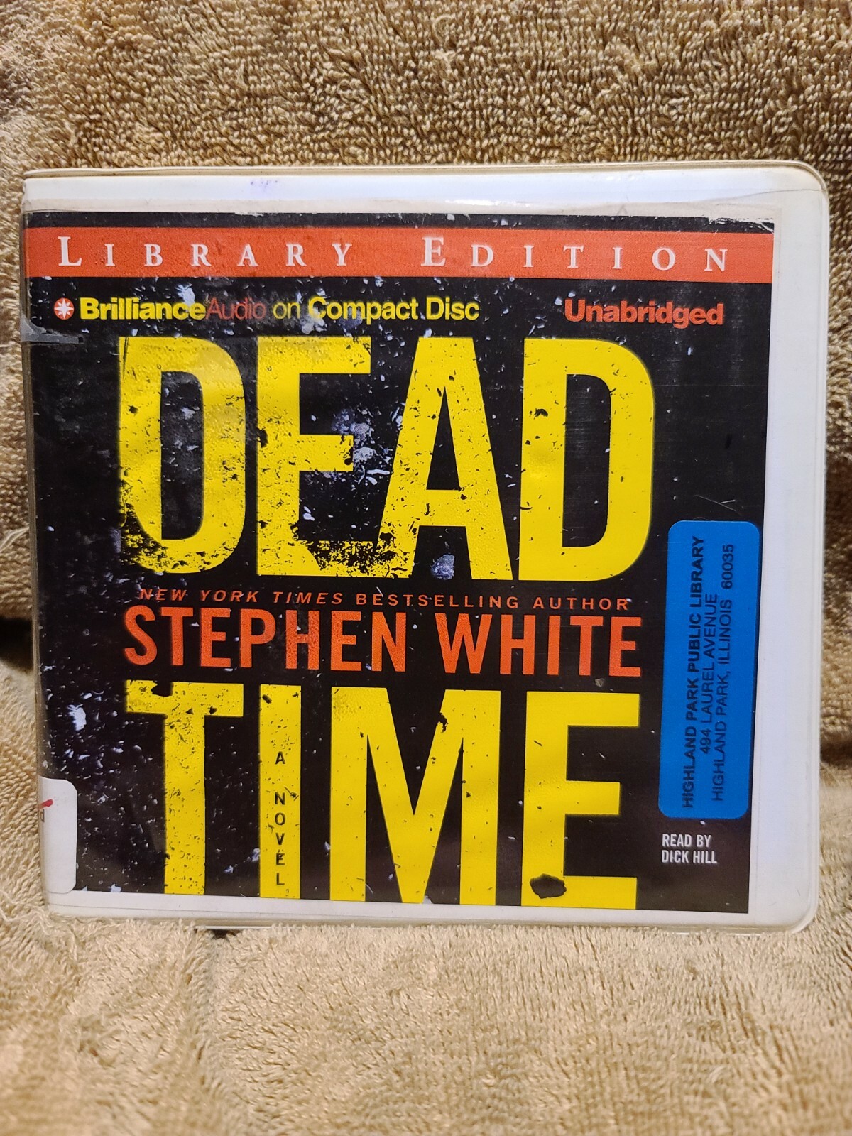 Shelf62N Audiobook~dead time- Stephen white- unabridged- 11 cds