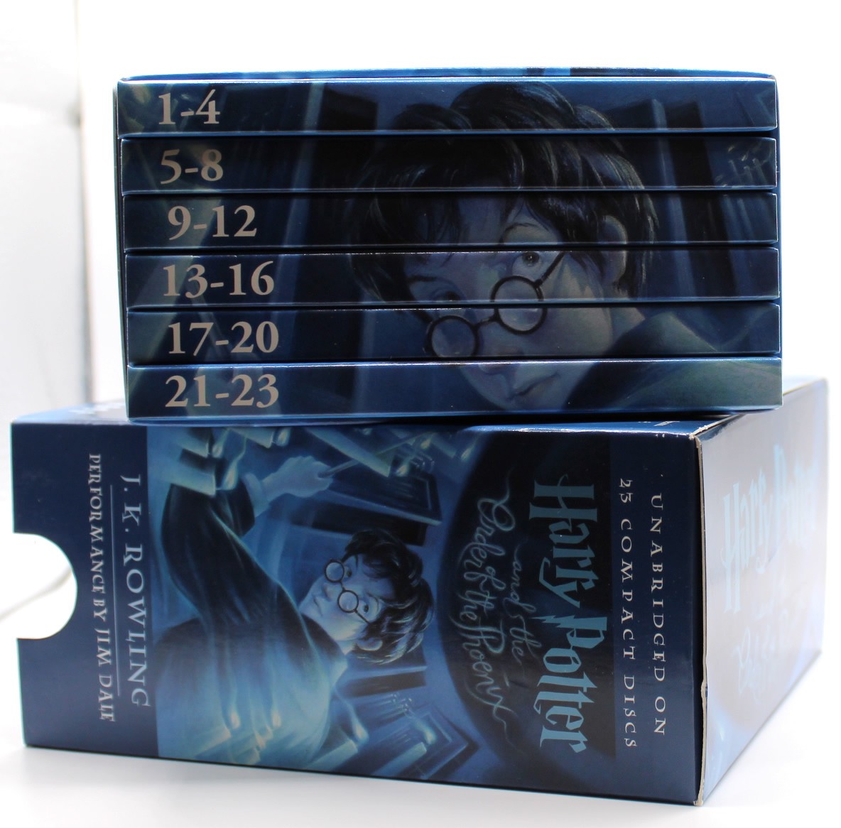 Harry Potter Audiobook CD Lot of 4: Goblet of Fire, Order of Phoenix, Half-Blood