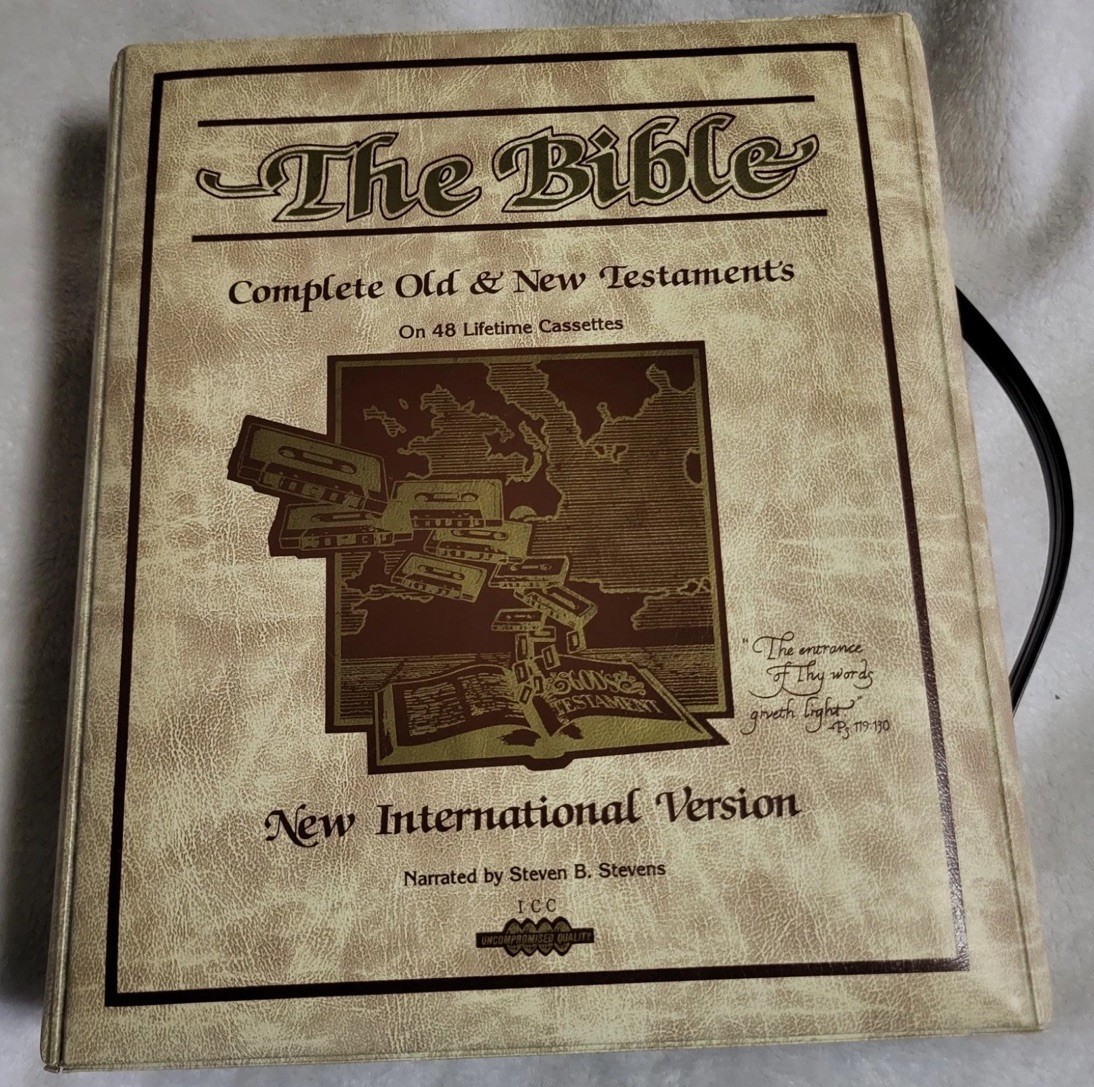 The Bible Old & New Testament 47 Audio Cassettes New International Version~Vtg