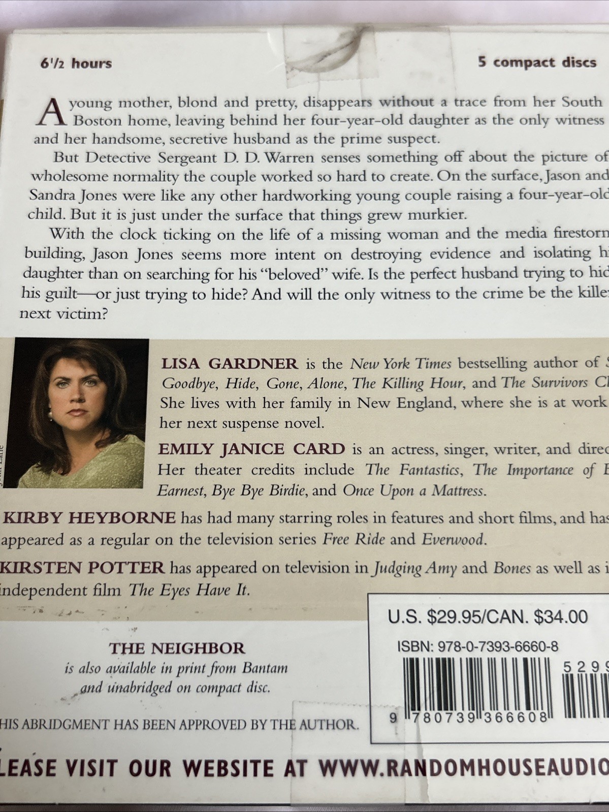 The Neighbor by Lisa Gardner (2009 Audio CD Abridged)D. D. Warren Ser