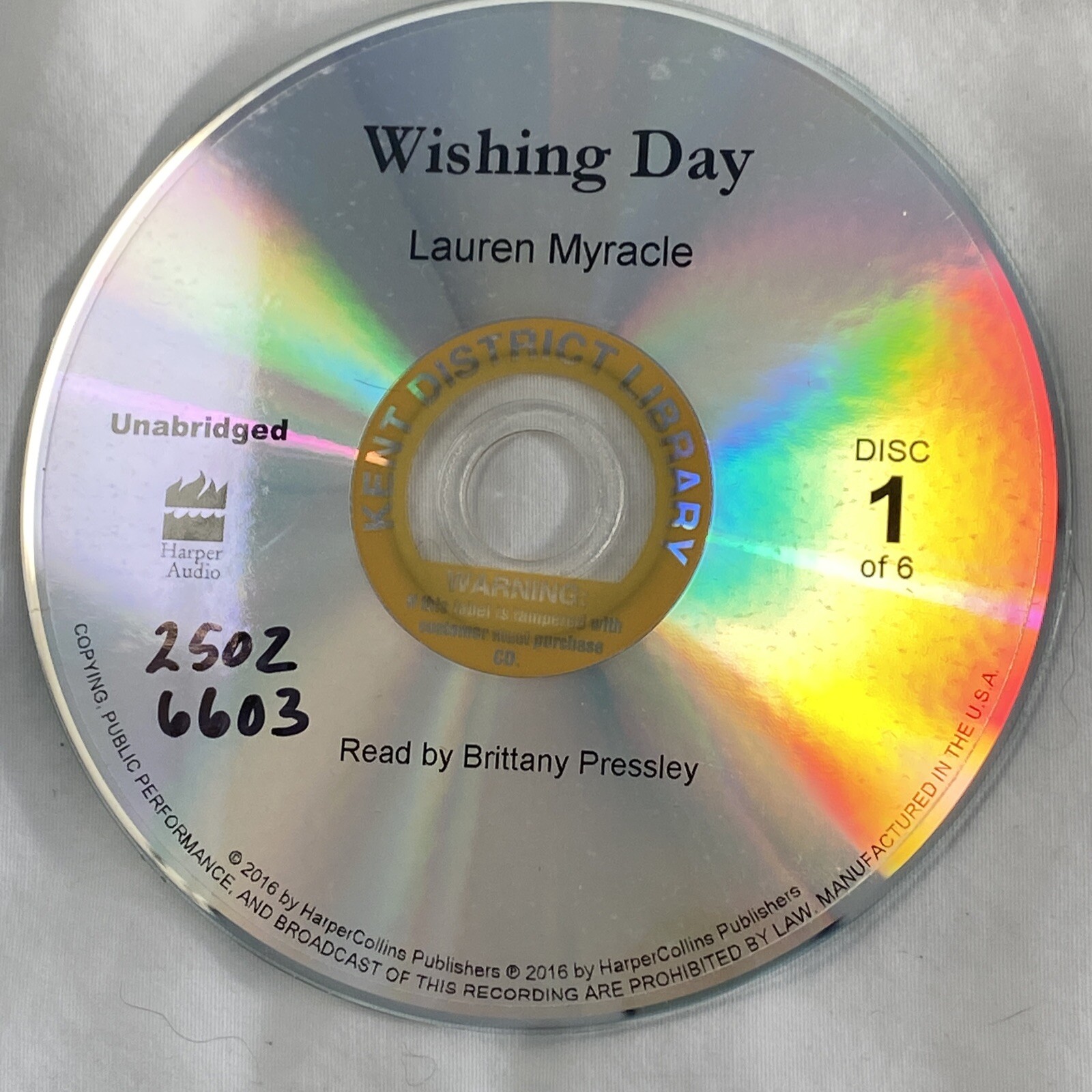 Wishing Day (2016 Audiobook) by Lauren Myracle