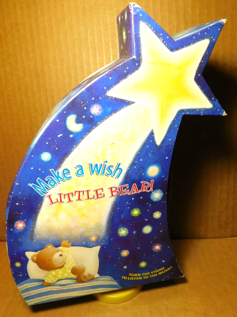 Tormont Publication Inc~Make A Wish Little Bear! Music Box Glow In The Dark 2002