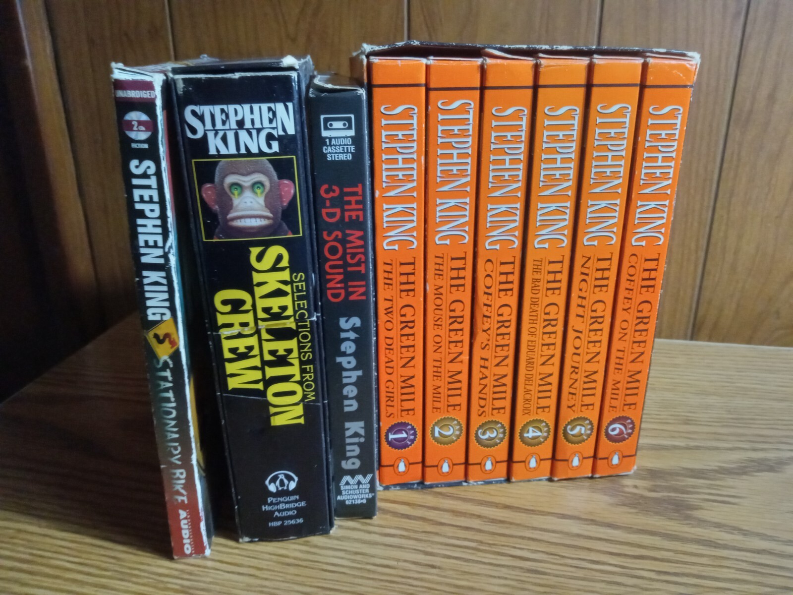 Stephen King Audiobook Lot Cassette/CD Green Mile, Mist, Skeleton Crew, + 1