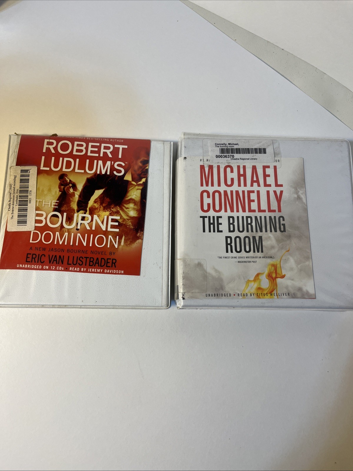 Michael Connelly The Burning Room And Robert Ludlums The Bourne Dominion Cd