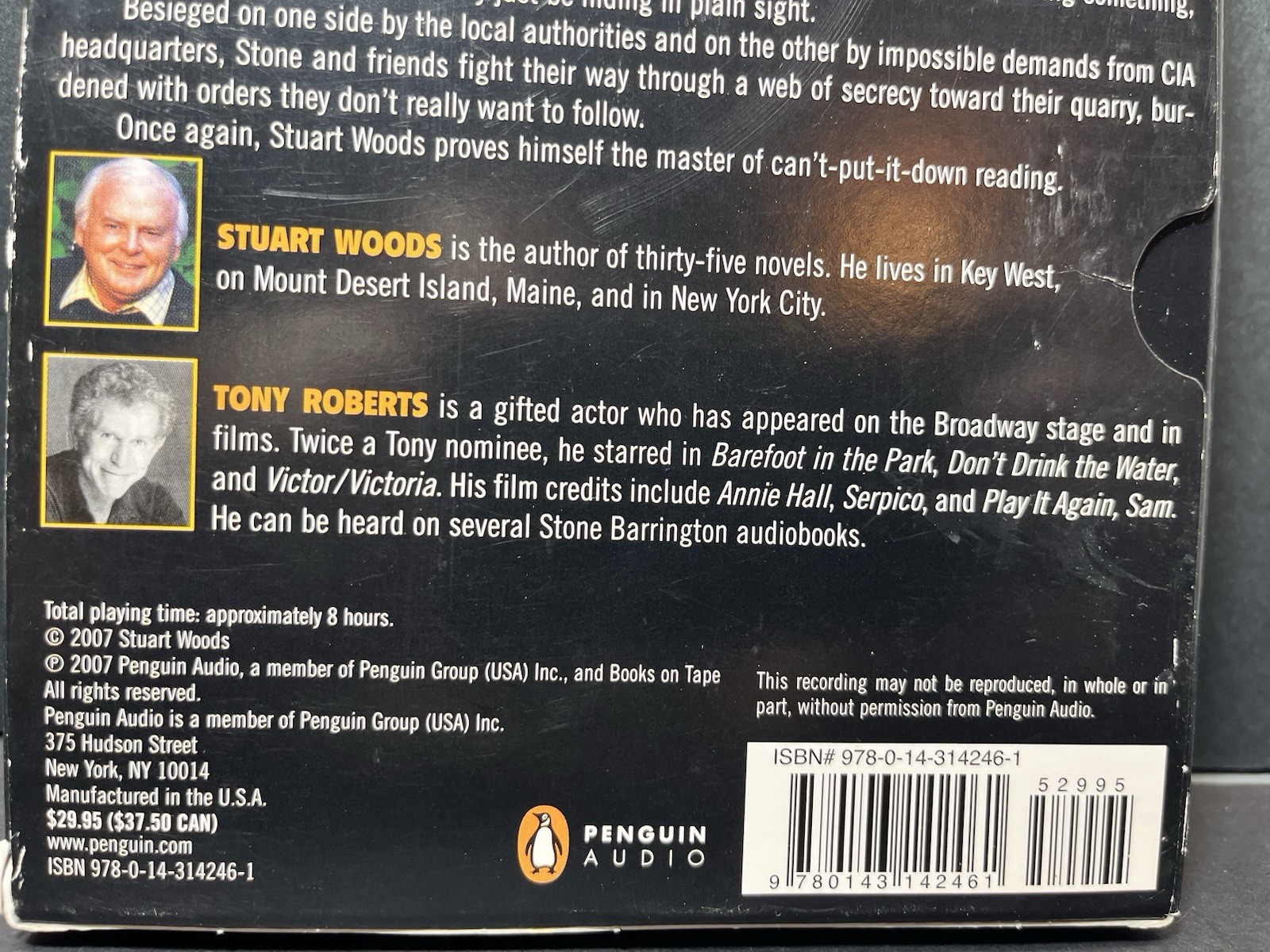 Lot of 2 Stuart Woods Stone Barrington Audiobooks on CD