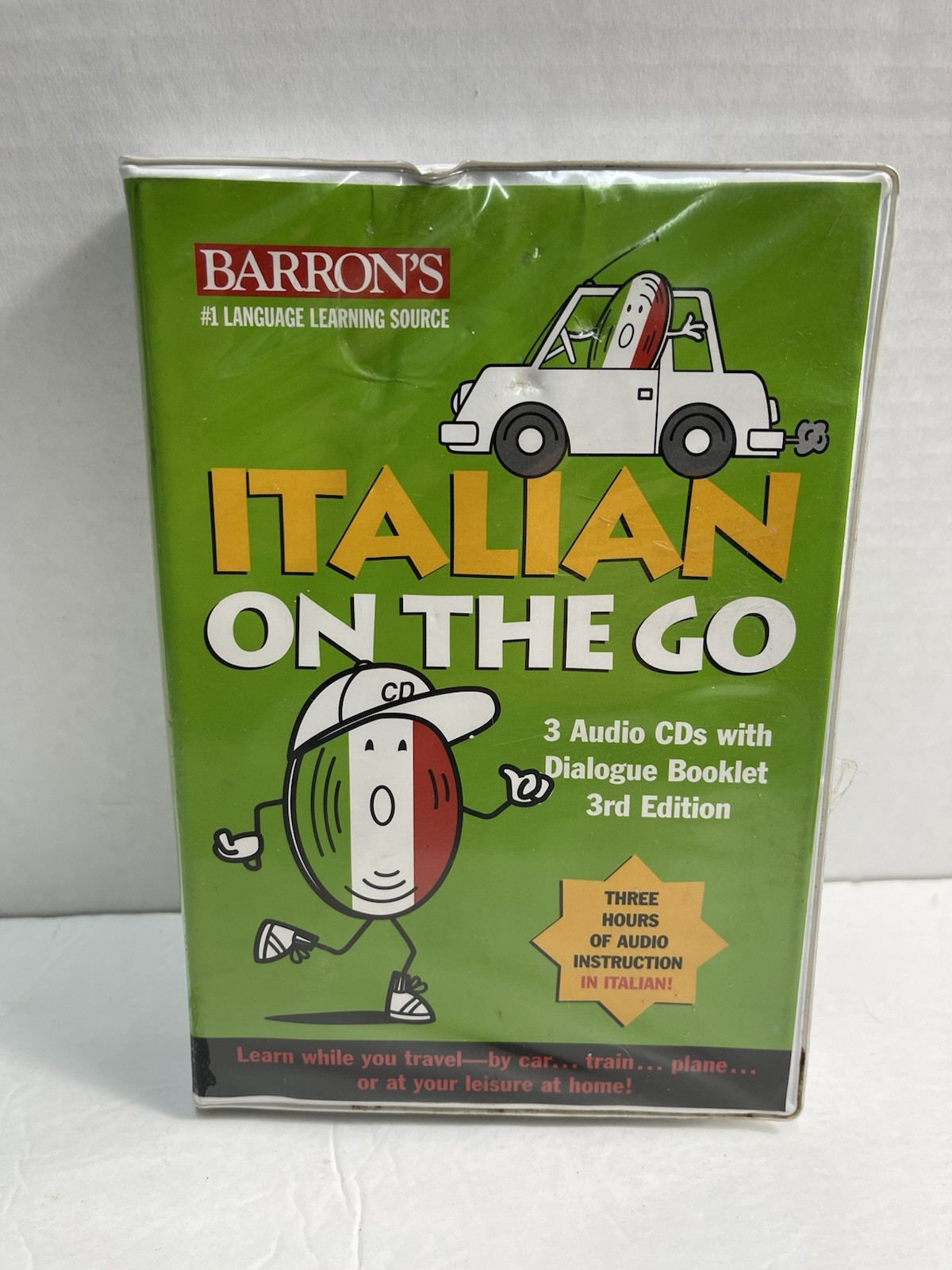 Italian on the Go Barron’s /3 audio CDs Only 3rd Edition