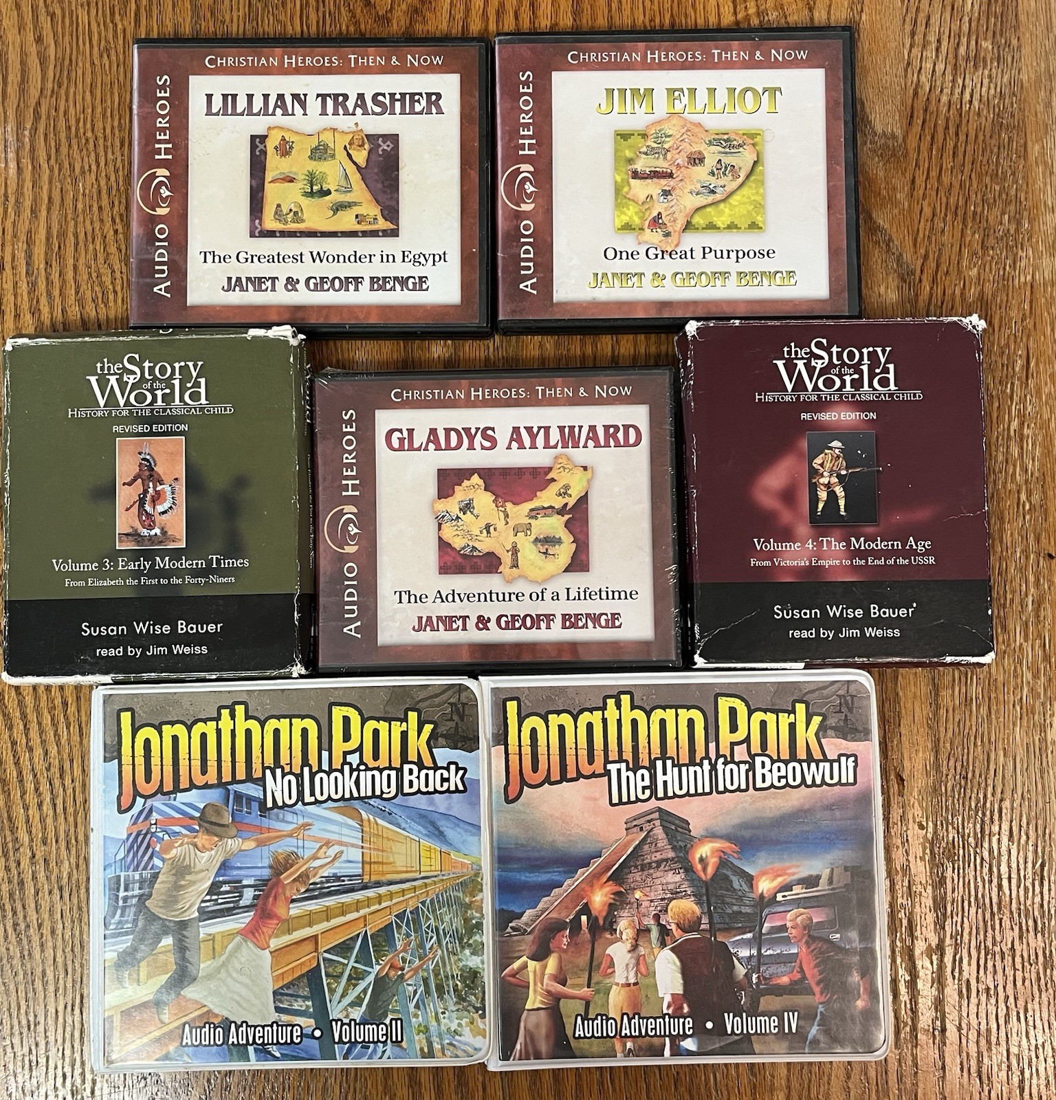 JONATHAN PARK Story Of The World Christian Heroes Then & Now CDs Mixed Lot Of 7