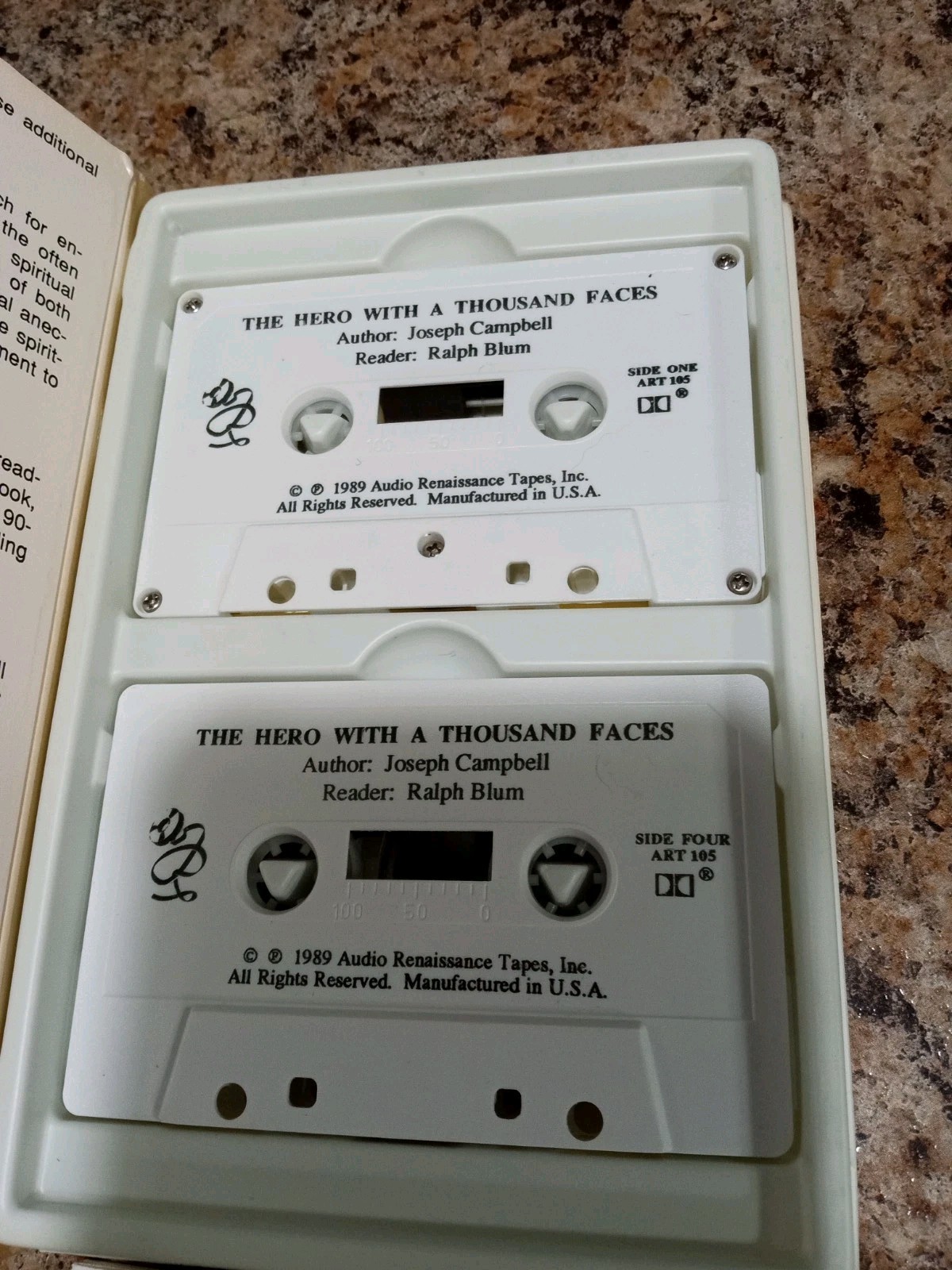 Joseph Campbell The Hero With A Thousand Faces Volume 1 & 2 Audio Cassette