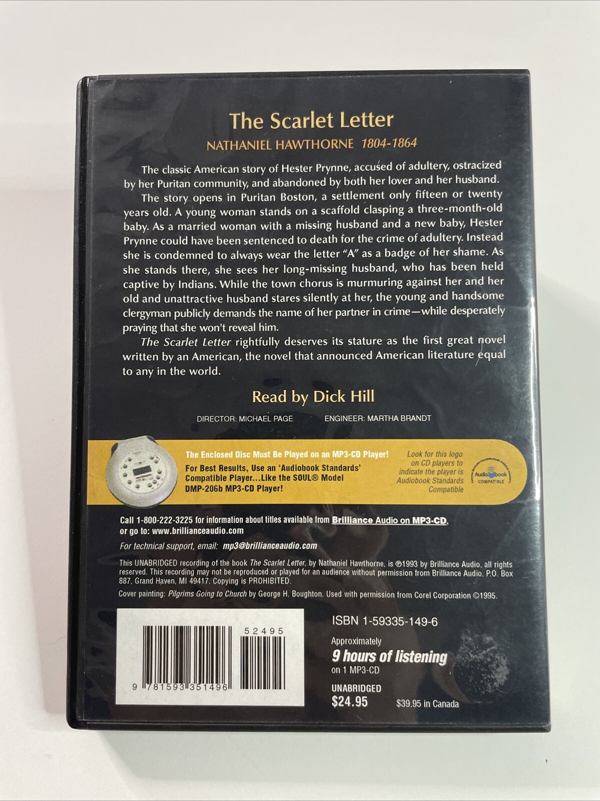 The Scarlett Letter by Nathaniel Hawthorne Unabridged Audiobook MP3