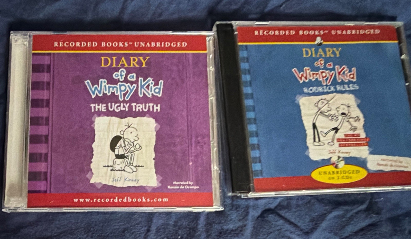 Recorded Books Unabridged Audiobook CDs: Wimpy Kid Rodrick Rules + Ugly Truth
