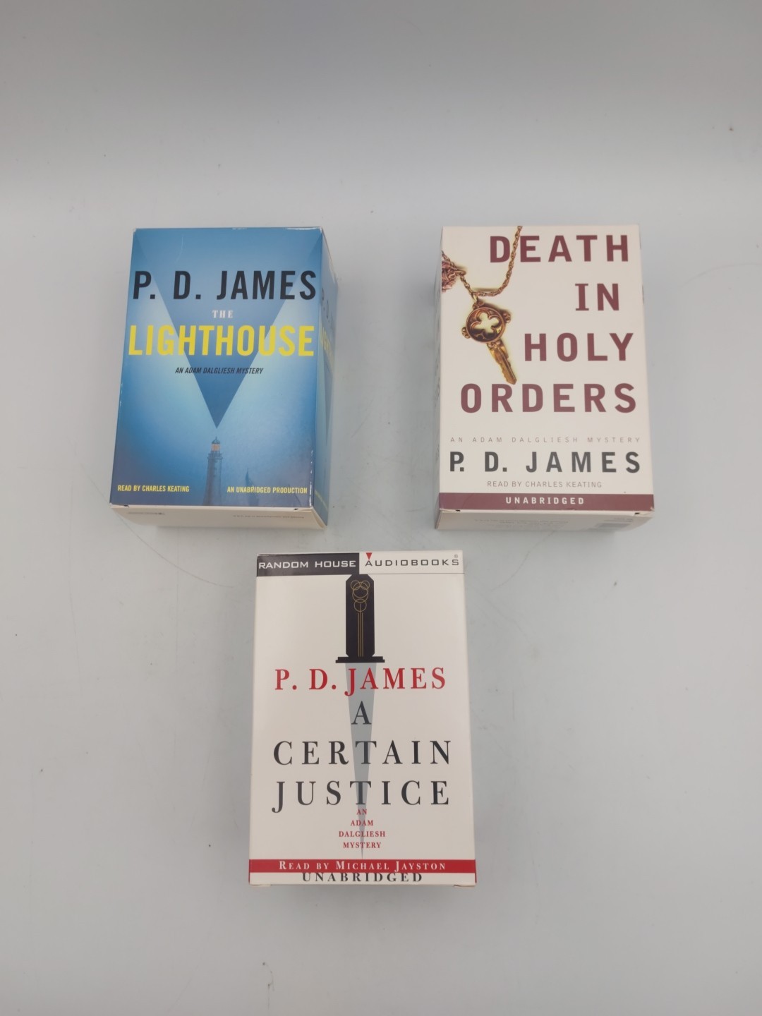 Lot Of 3 P.D. James Audiobooks on Cassette Sets