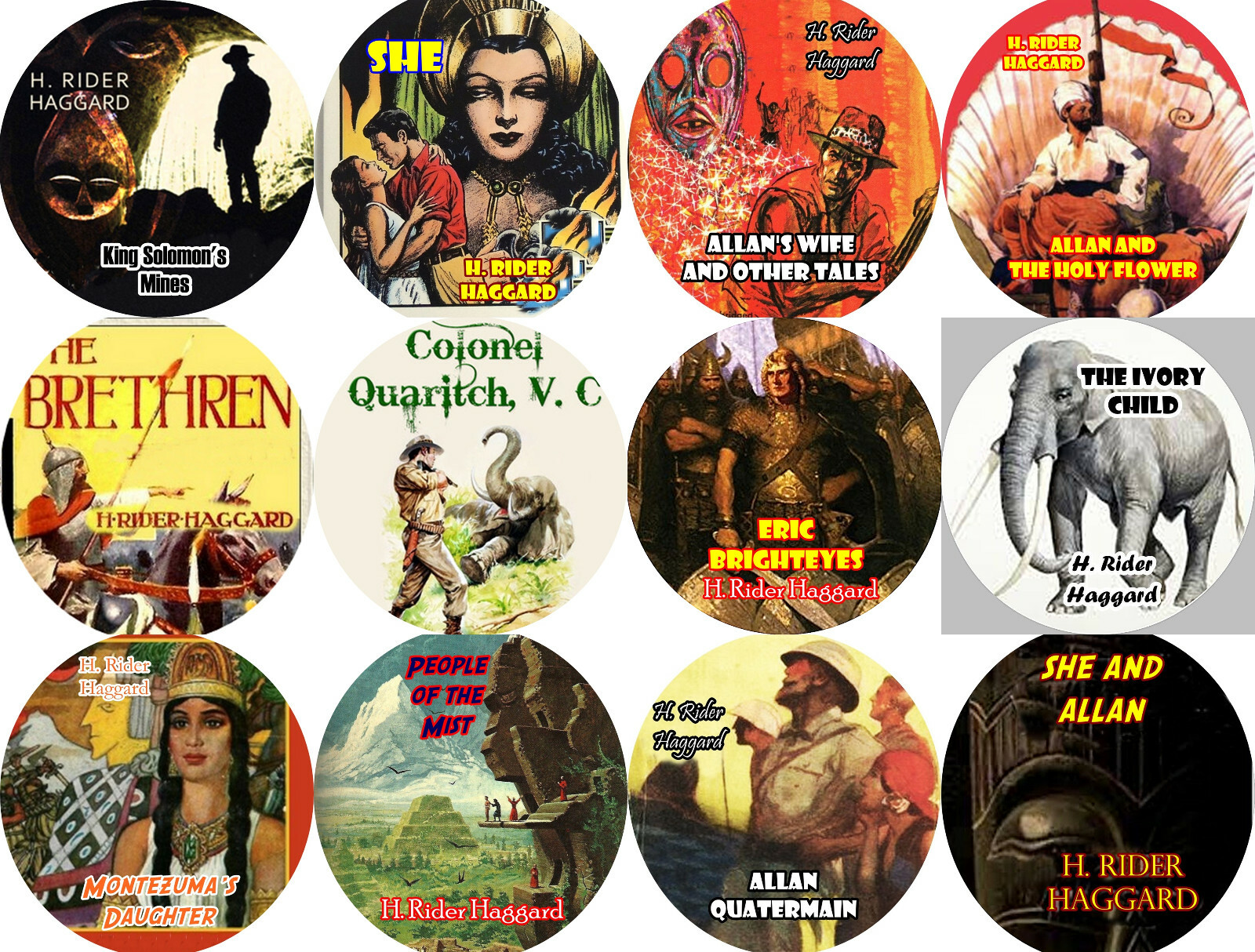 H. RIDER HAGGARD Lot of 12 Mp3 (READ) CD Audiobooks / Allan Quatermain