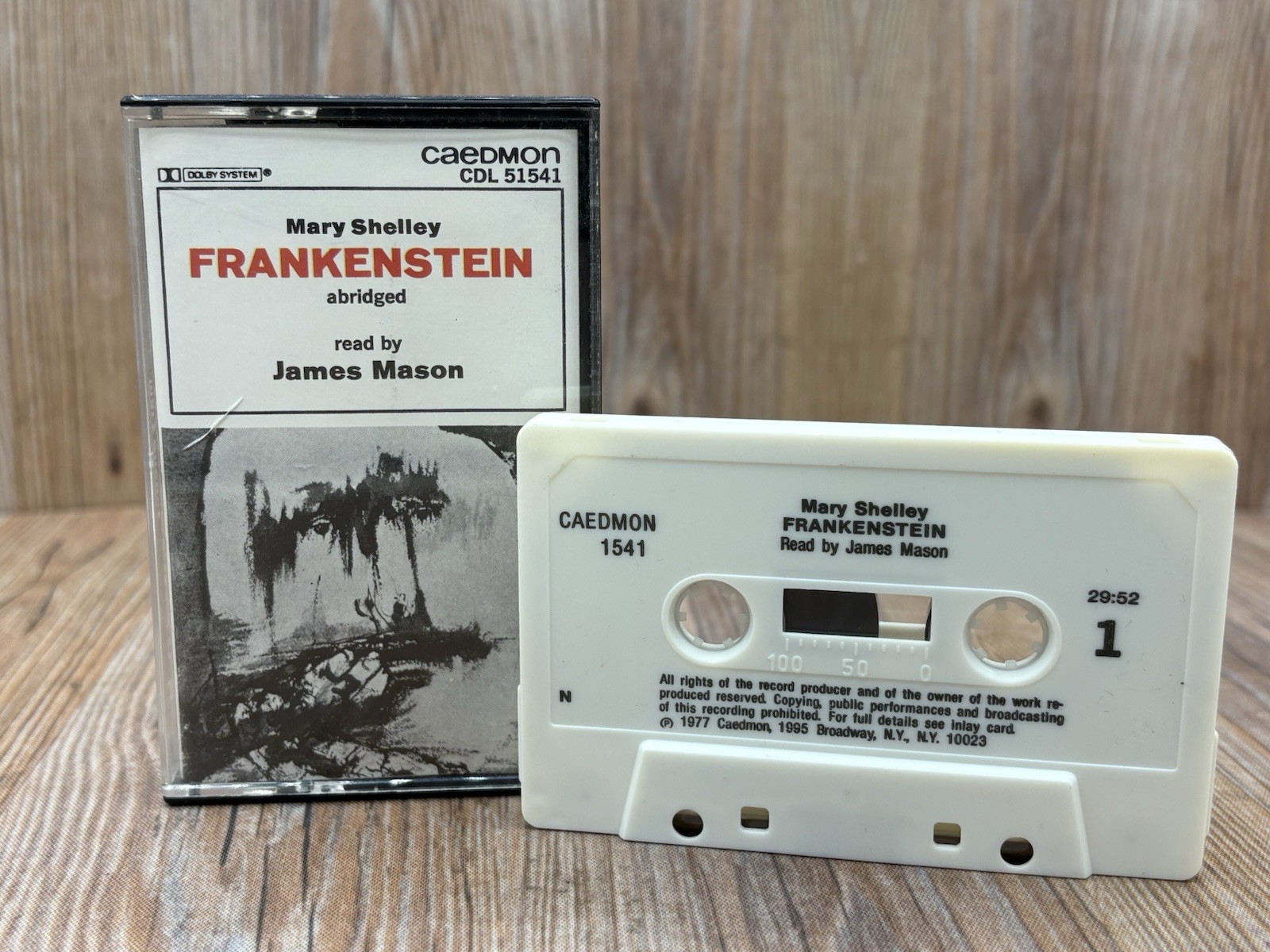 Frankenstein by Mary Shelley (Audio Cassette)James Mason. Caedmon CL 51541