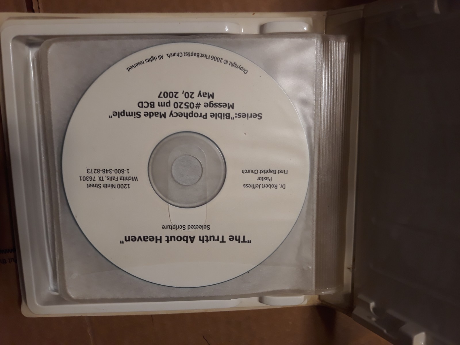 Bible Prophecy Made Simple — Dr. Robert Jeffress (2006, on 12 CDs)