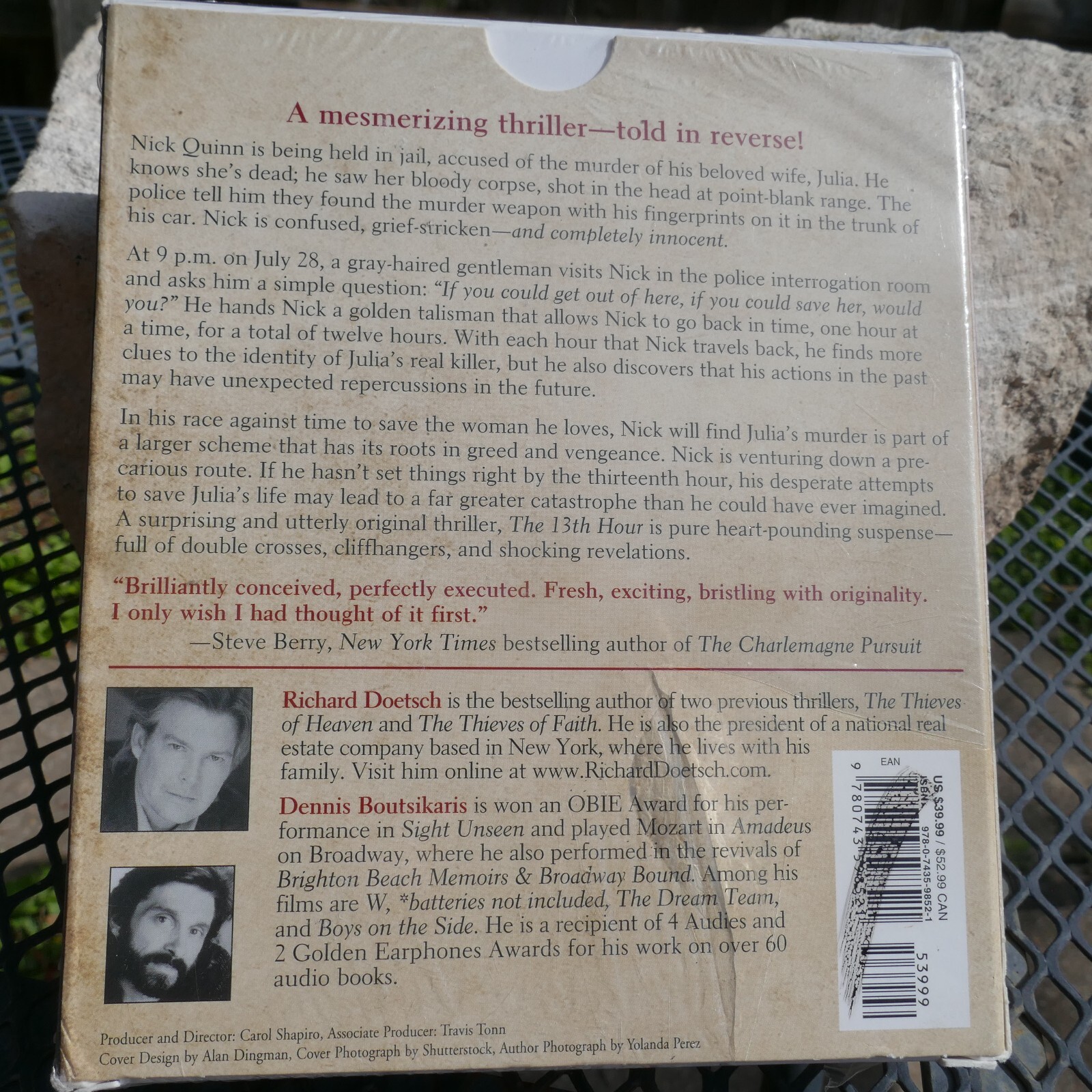 The 13th Hour: A Thriller — Audio CD By Doetsch, Richard — Sealed AudioBook