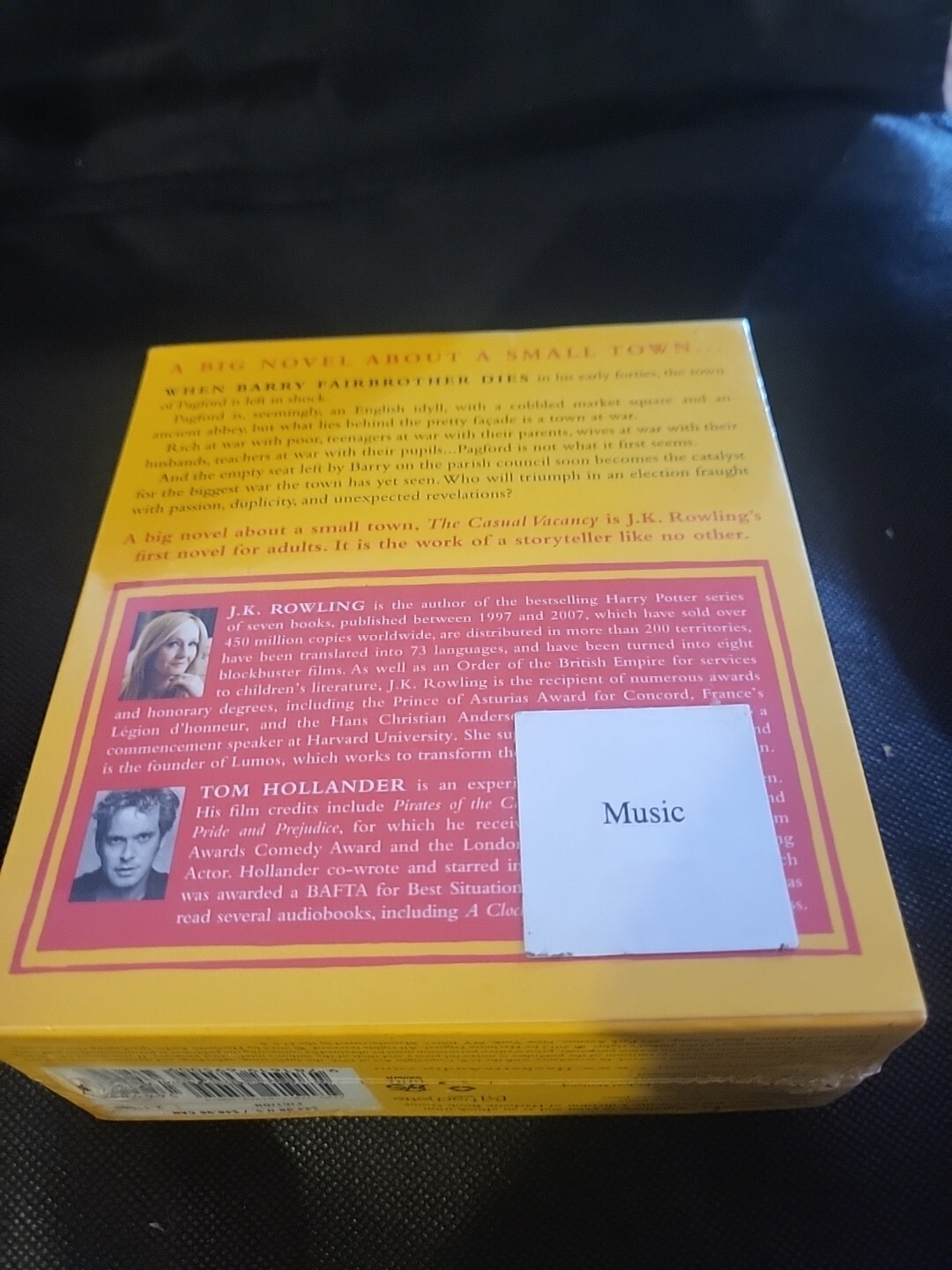 The Casual Vacancy by J.K. Rowling Audiobook CD New Sealed Read by Tom Hollander