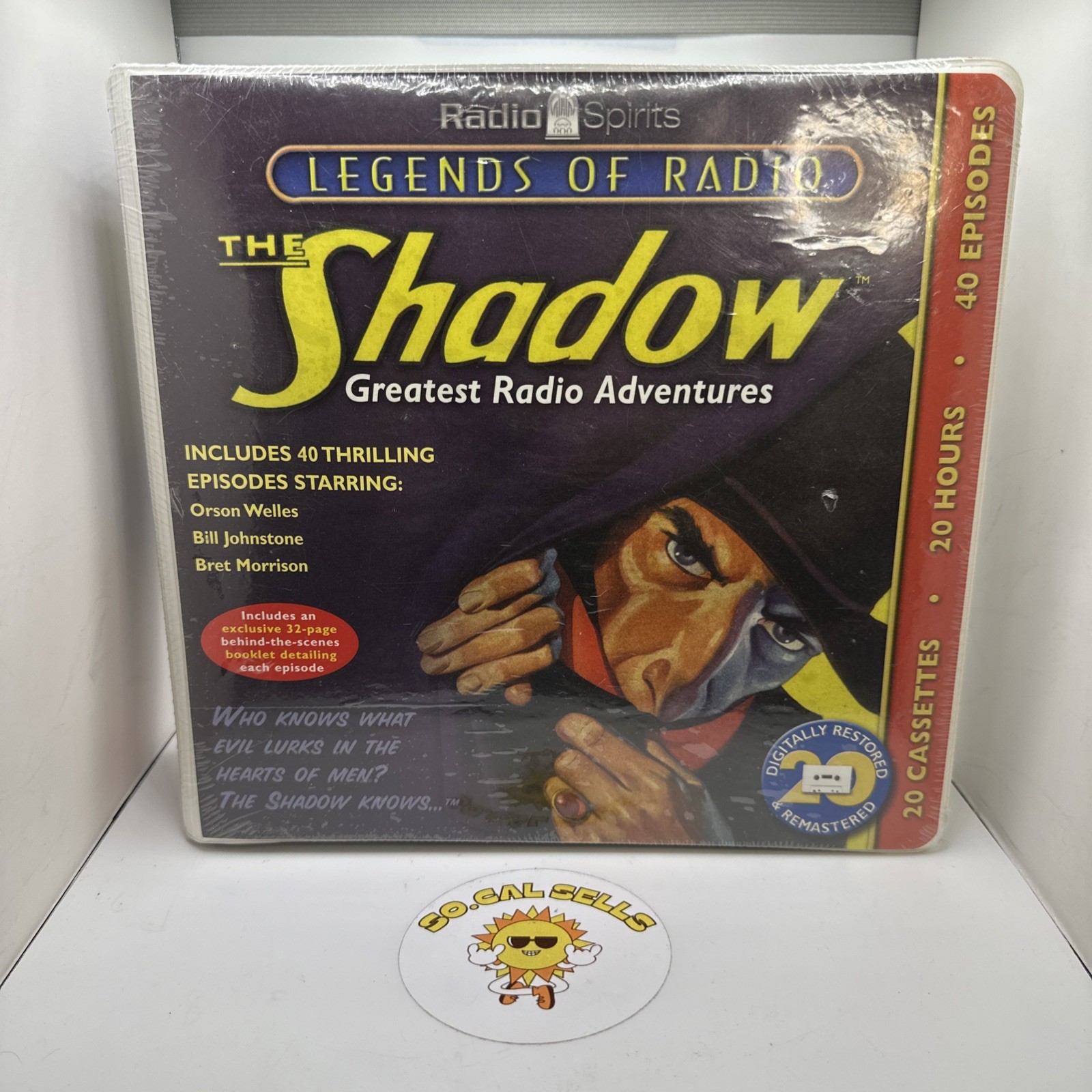THE SHADOW Pulp Radio Adventures Cassette Tape Box Set Legends Pulp Magazine