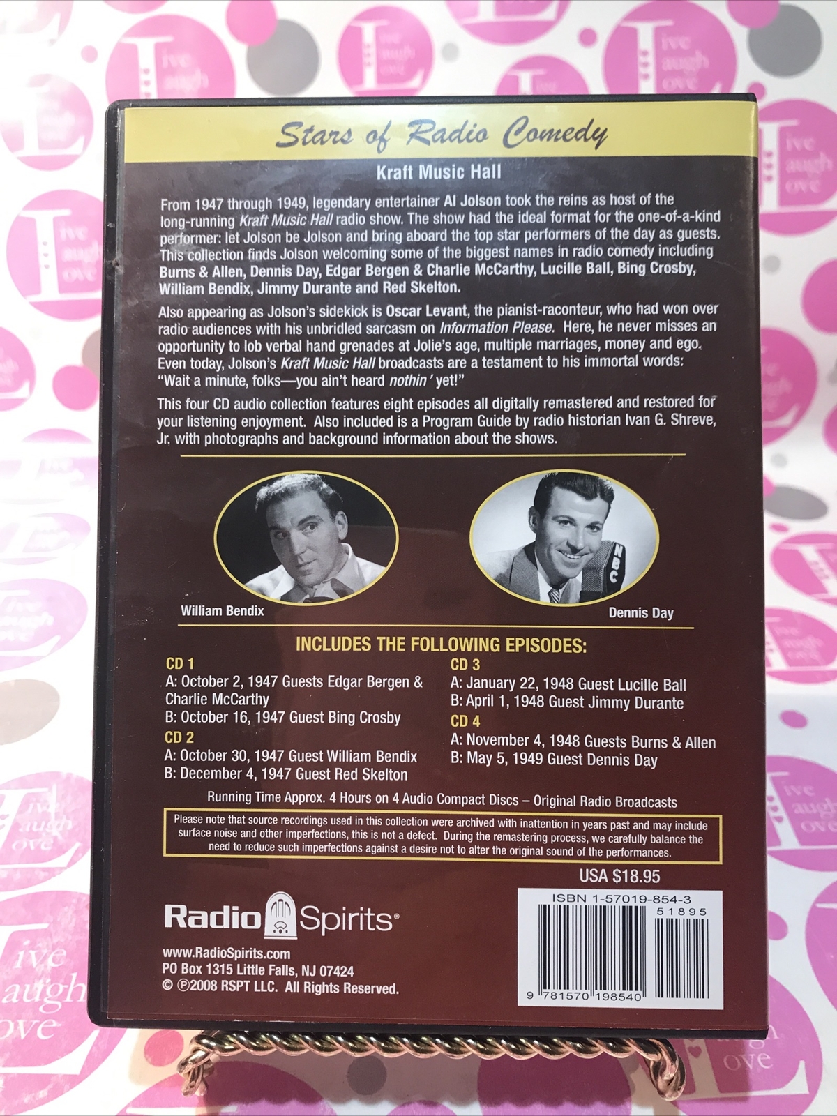 Stars of Radio Comedy: Kraft Music Hall (Classic Radio) — includes program 4 CD