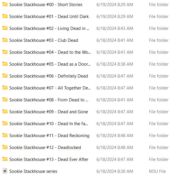 AUDIOBOOKS ~ SOOKIE STACKHOUSE — TRUE BLOOD 13 BOOKS — CHARLAINE HARRIS .MP3 USB