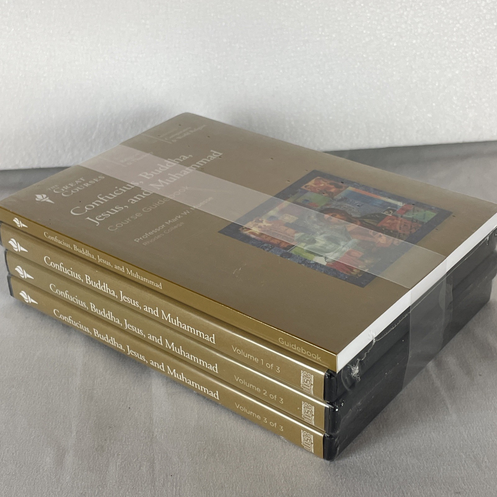 Confucius, Buddha, Jesus, & Muhammad 3 Volume Set Cds & books the Great Courses